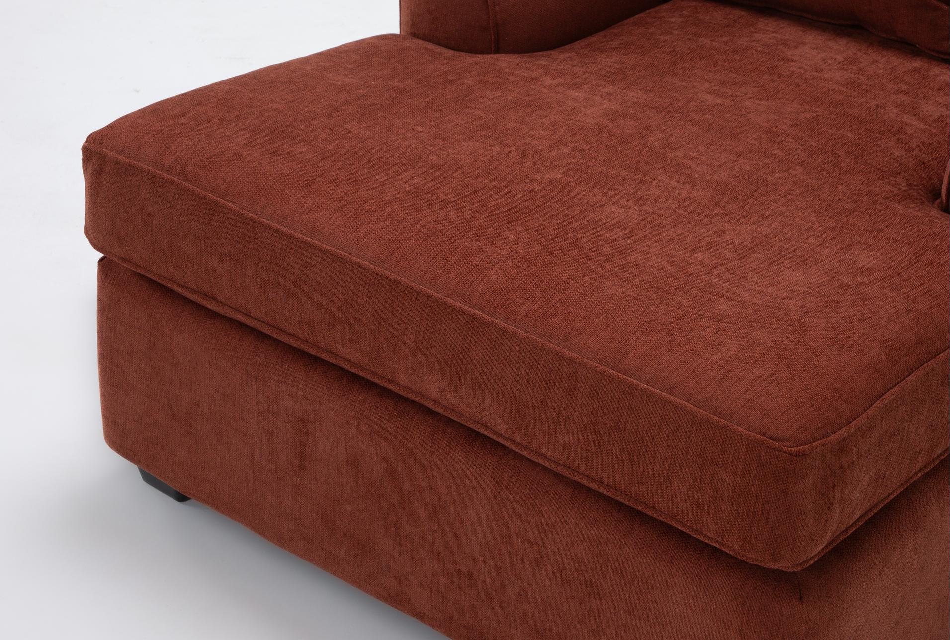 jaylen ii terracotta fabric 3 piece 78" sofa loveseat & chaise set 12 jaylen ii terracotta fabric 3 piece 78" sofa loveseat & chaise set