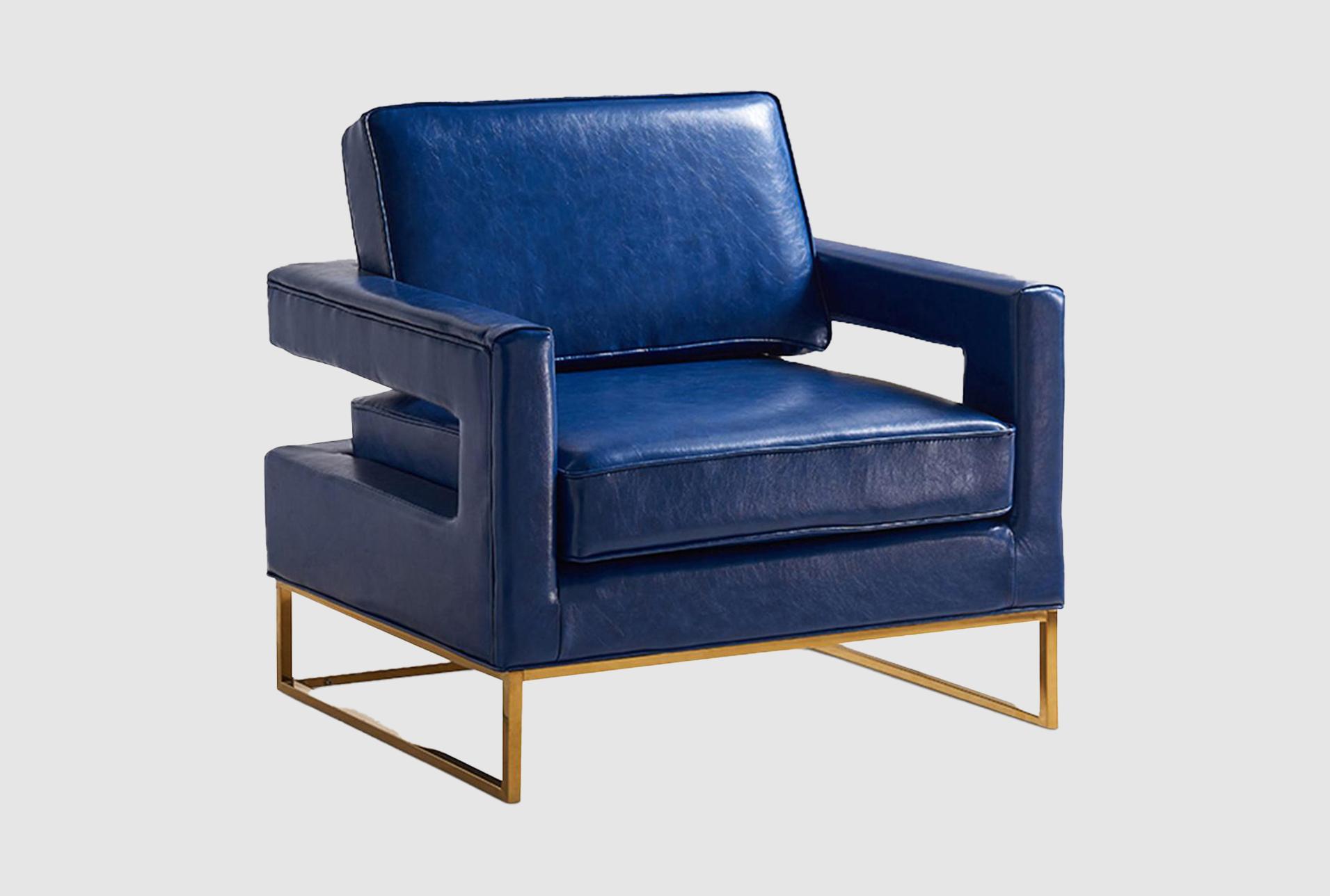 amelia navy vegan leather accent chair 1 amelia navy vegan leather accent chair