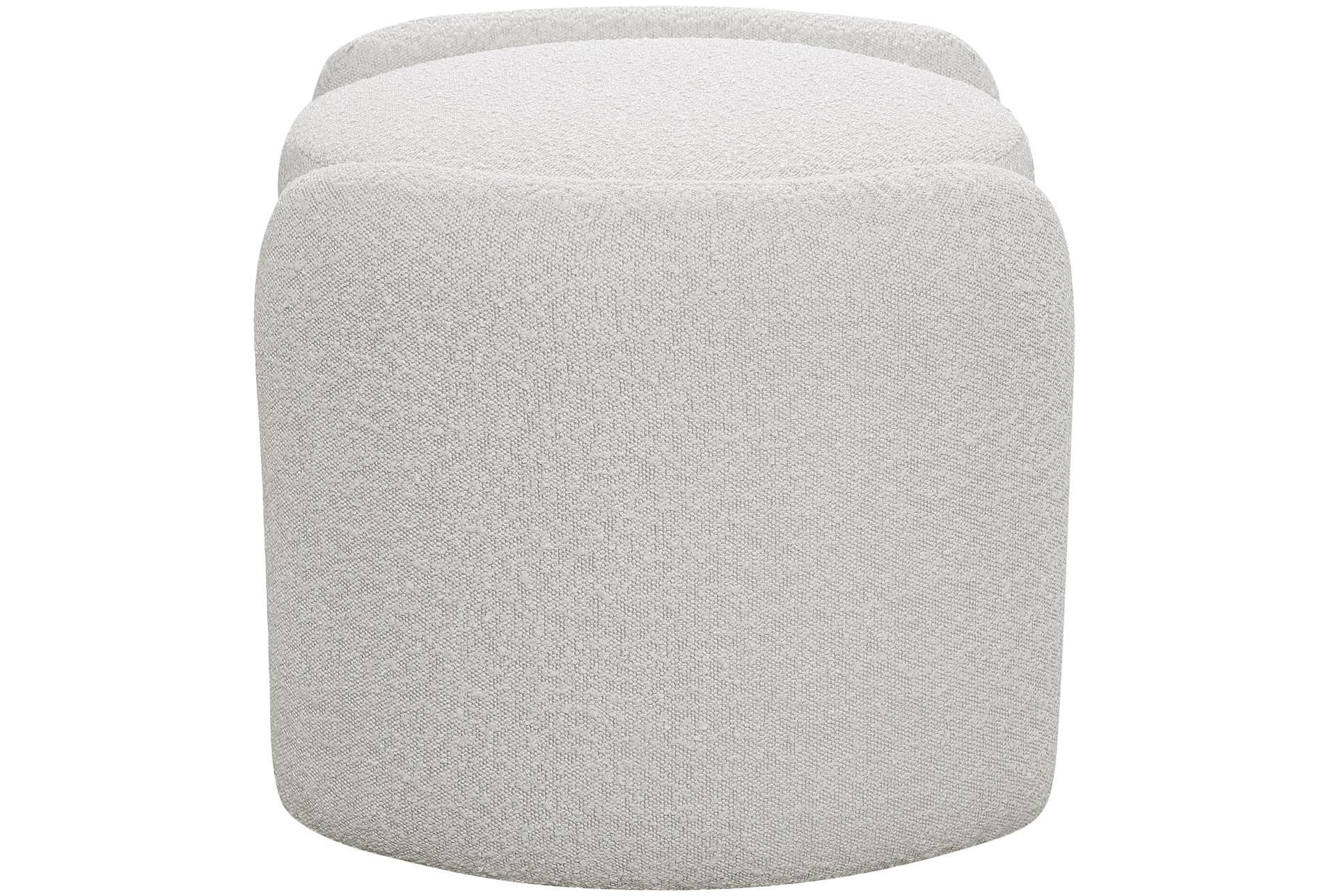 horizon cream boucle fabric round upholstered ottoman 13 horizon cream boucle fabric round upholstered ottoman
