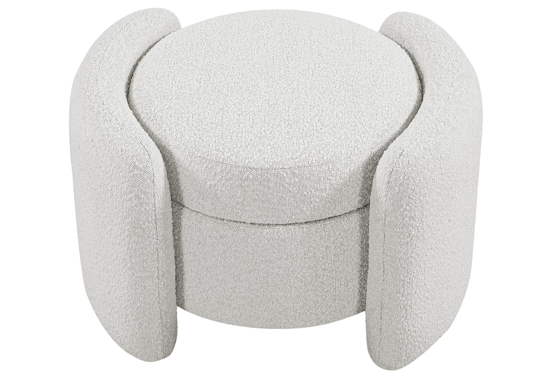 horizon cream boucle fabric round upholstered ottoman 14 horizon cream boucle fabric round upholstered ottoman