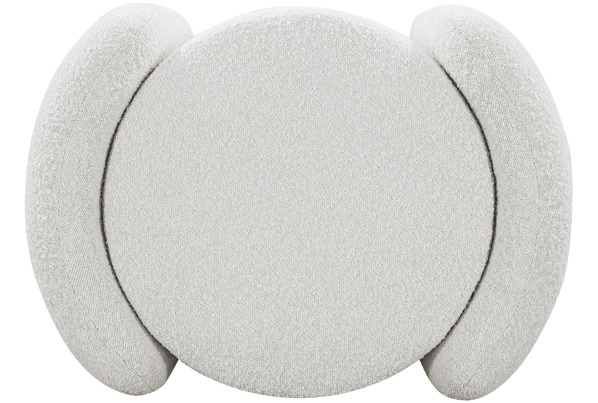 horizon cream boucle fabric round upholstered ottoman 15 horizon cream boucle fabric round upholstered ottoman