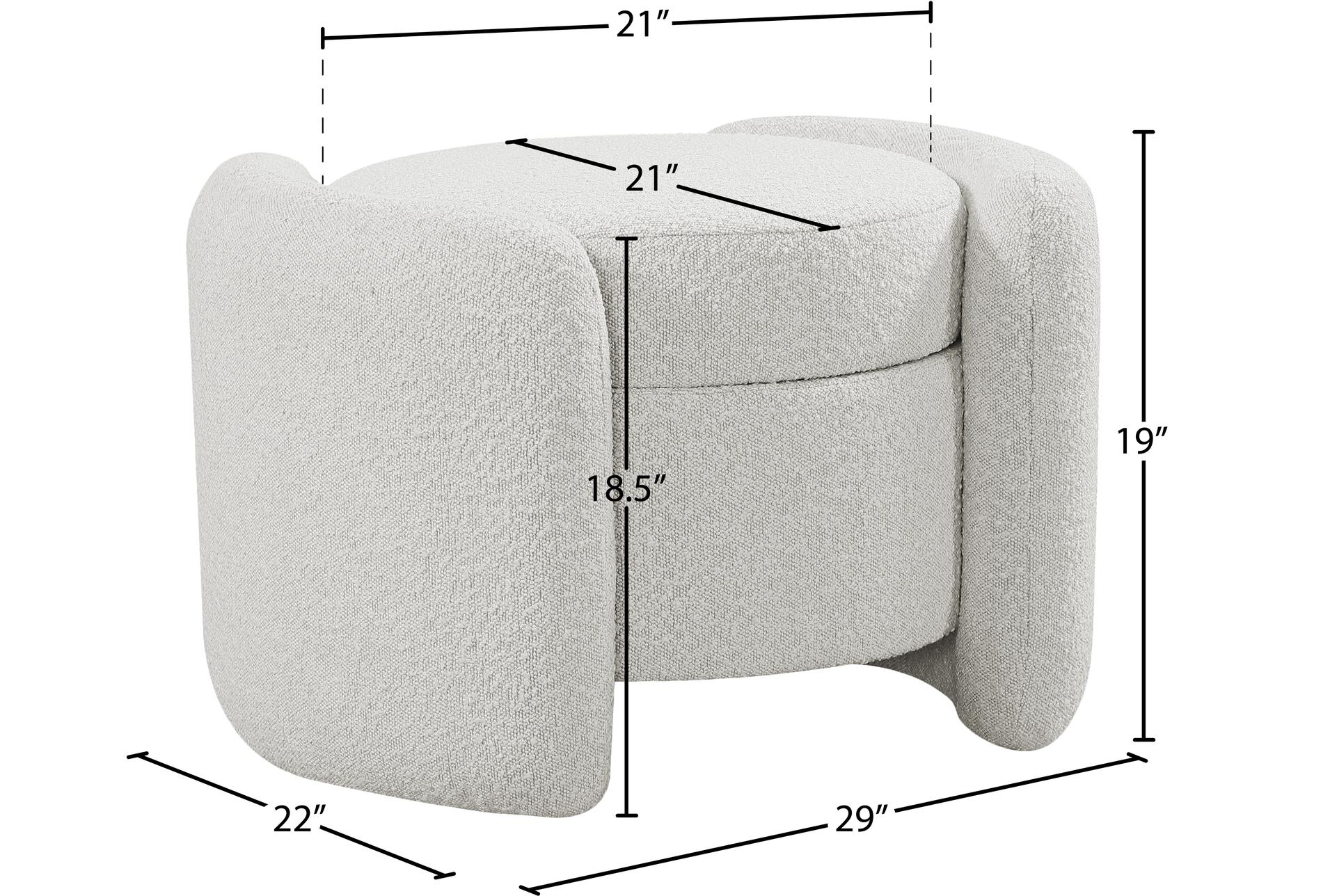 horizon cream boucle fabric round upholstered ottoman 17 horizon cream boucle fabric round upholstered ottoman