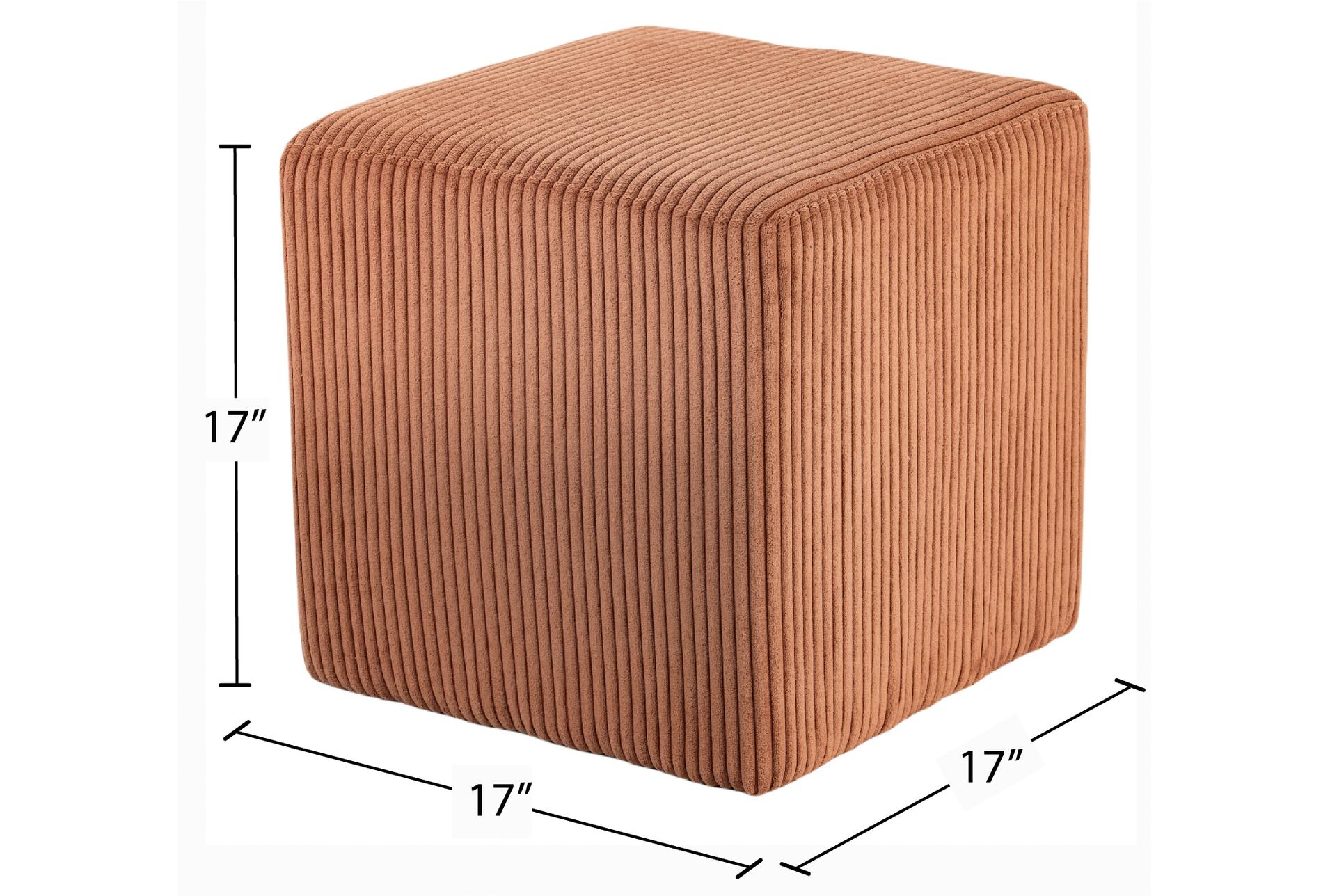 roy cognac microsuede fabric rectangle upholstered ottoman/stool 16 roy cognac microsuede fabric rectangle upholstered ottoman/stool