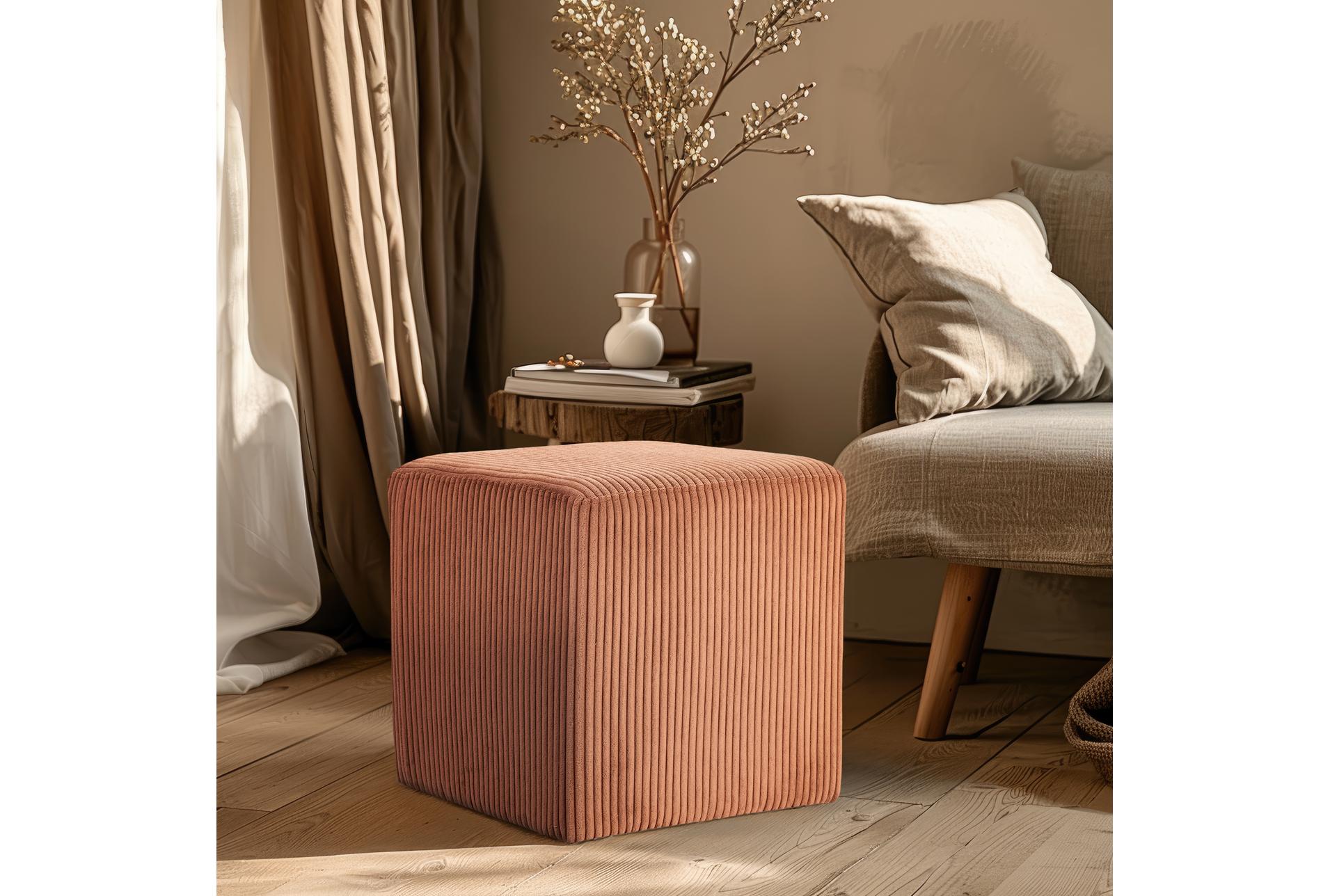 roy cognac microsuede fabric rectangle upholstered ottoman/stool 18 roy cognac microsuede fabric rectangle upholstered ottoman/stool
