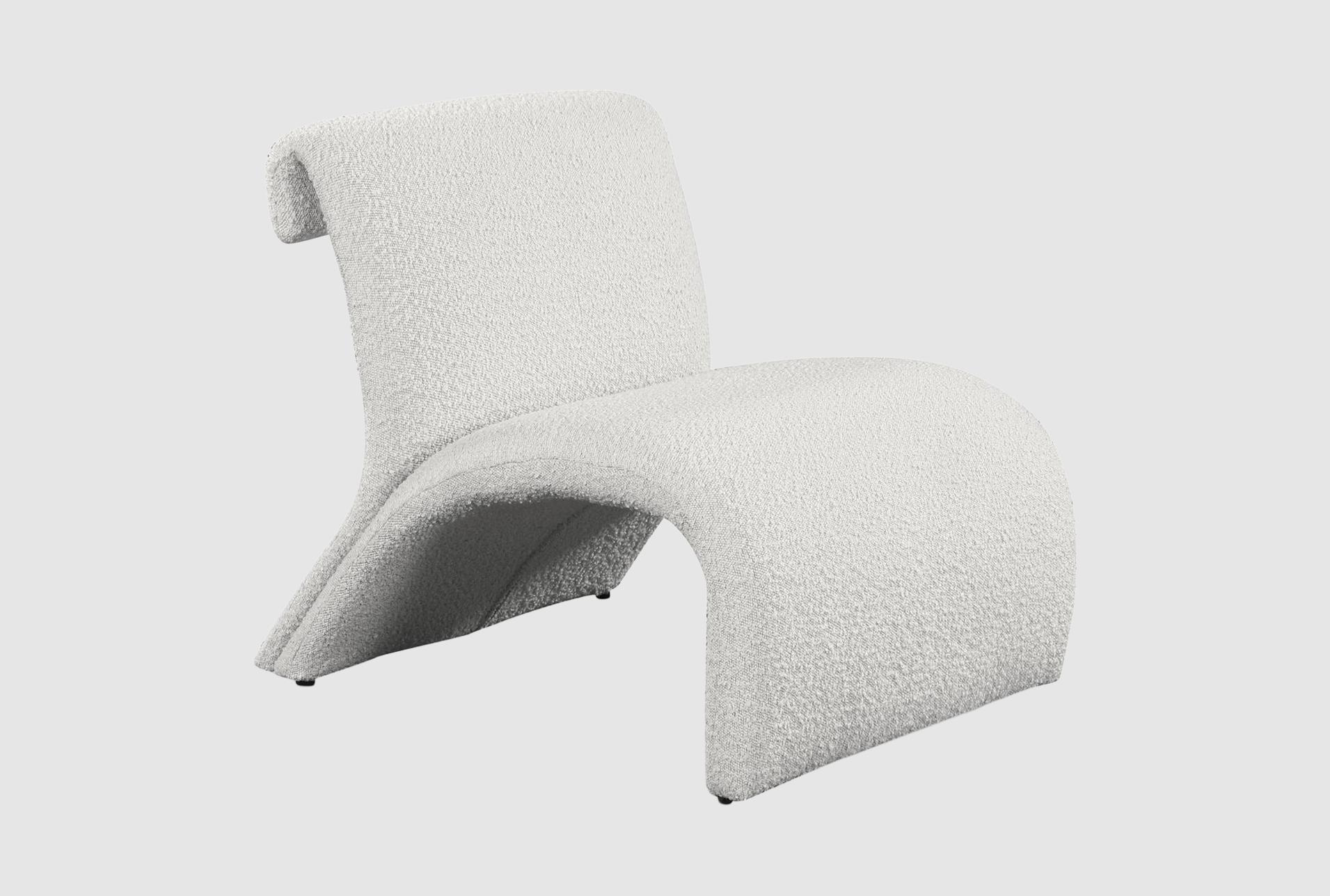 mulberry beige cream boucle fabric accent chair | armless 1 mulberry beige cream boucle fabric accent chair | armless