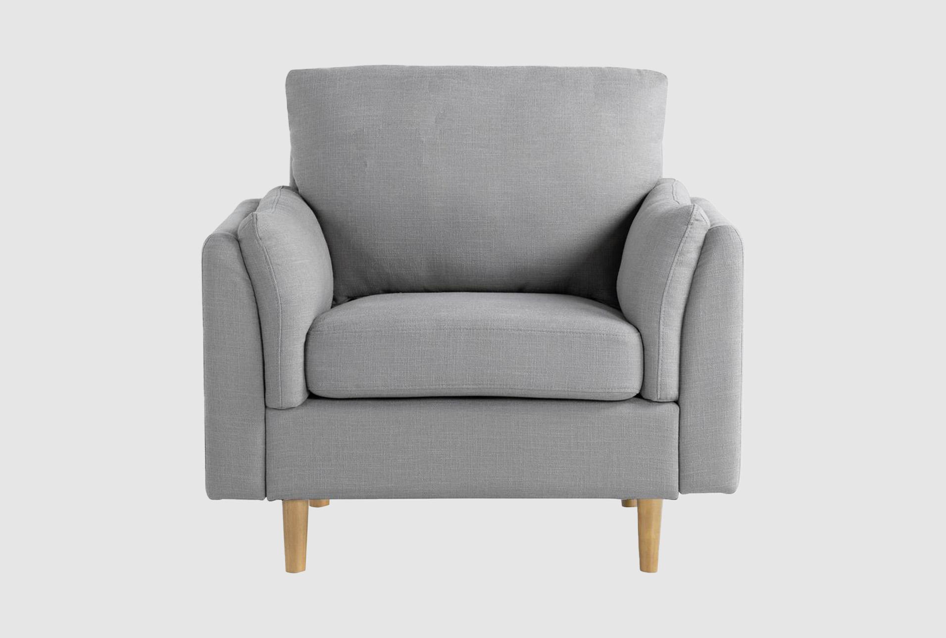 stella light grey chair | with arms | fabric | club 1 stella light grey chair | with arms | fabric | club