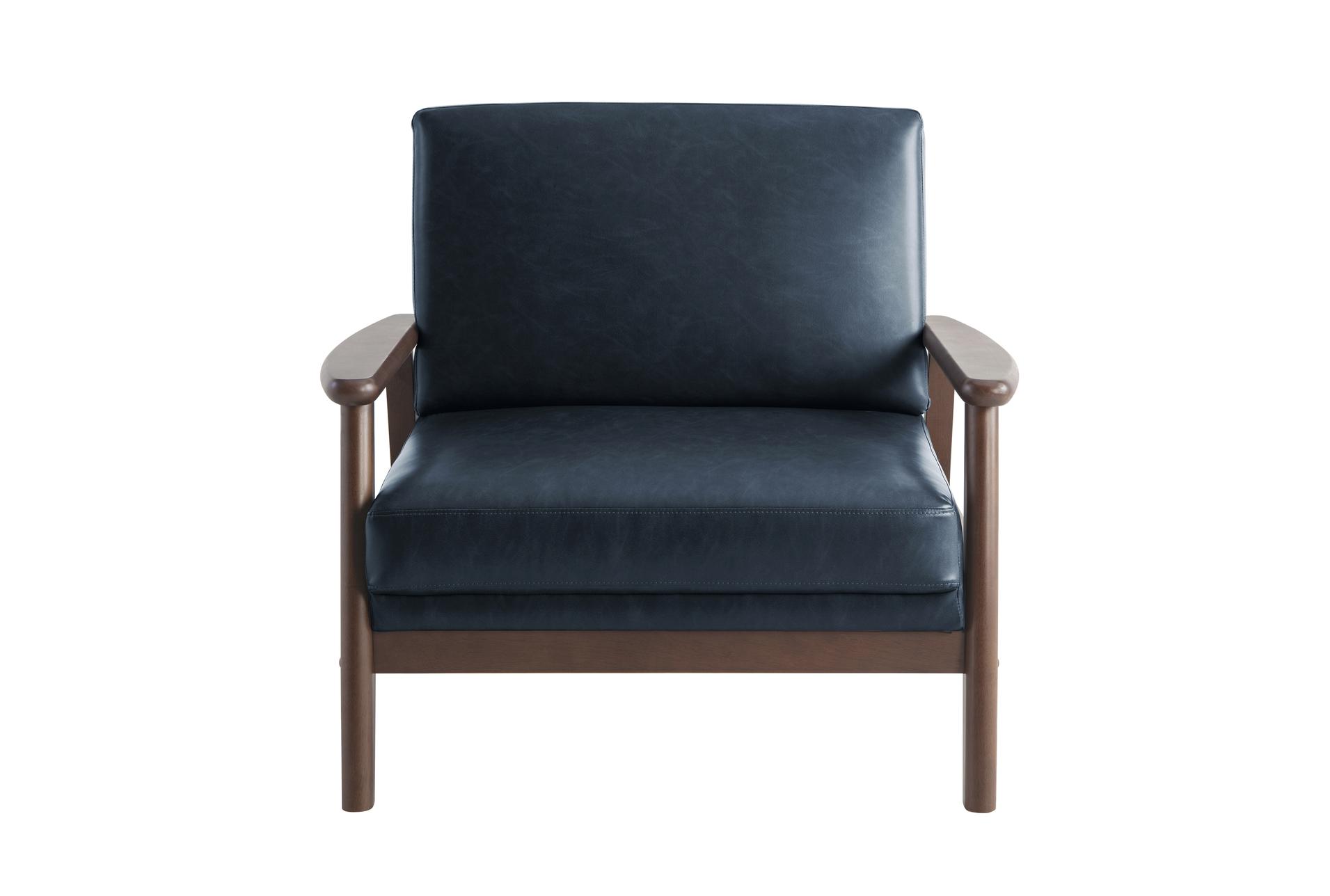 amarillo navy blue vegan leather accent chair | with arms | club | polyurethane 10 amarillo navy blue vegan leather accent chair | with arms | club | polyurethane