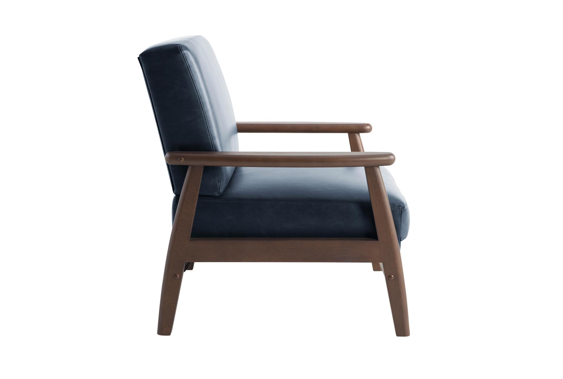 amarillo navy blue vegan leather accent chair | with arms | club | polyurethane 11 amarillo navy blue vegan leather accent chair | with arms | club | polyurethane