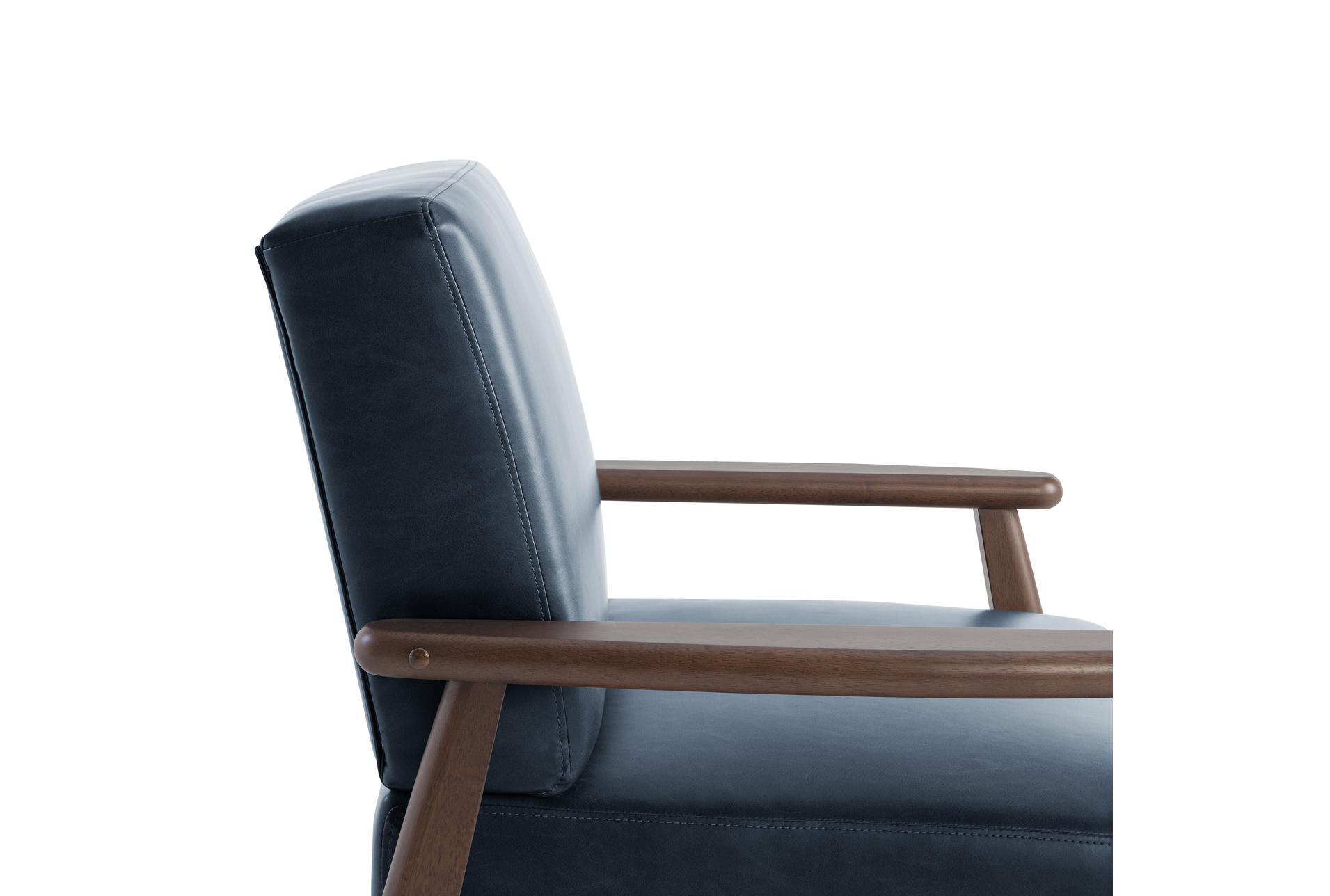 amarillo navy blue vegan leather accent chair | with arms | club | polyurethane 13 amarillo navy blue vegan leather accent chair | with arms | club | polyurethane