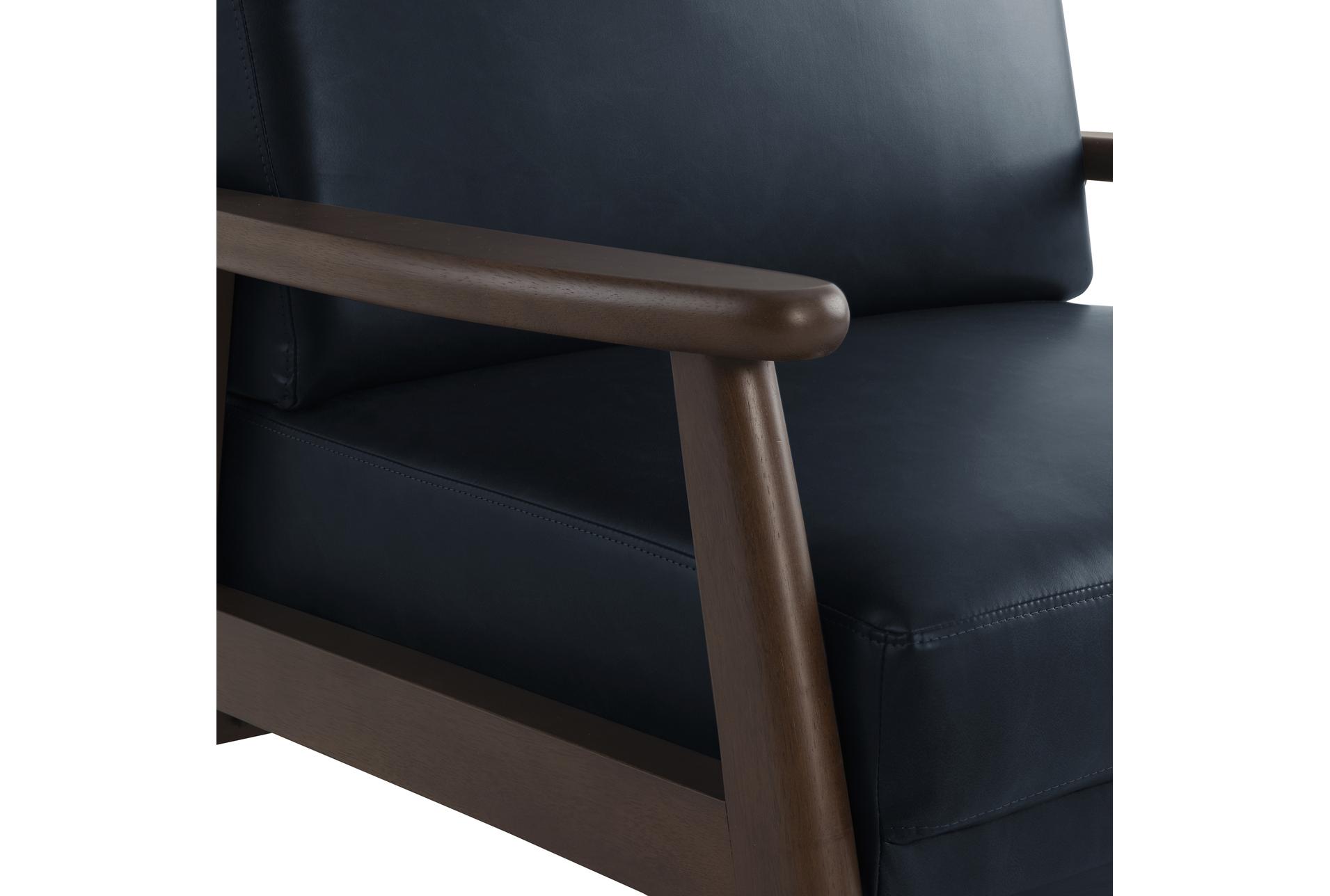amarillo navy blue vegan leather accent chair | with arms | club | polyurethane 14 amarillo navy blue vegan leather accent chair | with arms | club | polyurethane