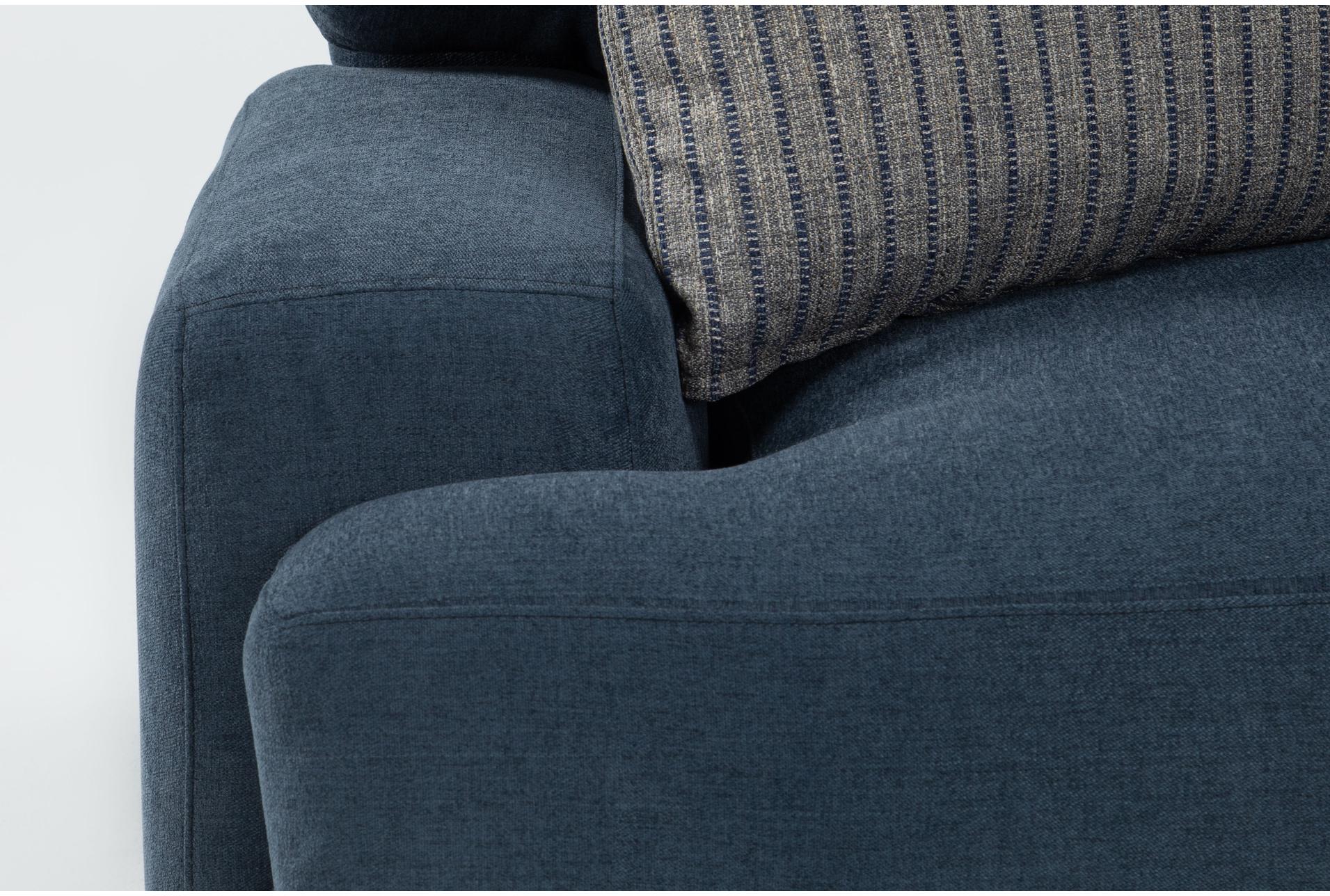 aidan vi modular blue fabric 2 piece 111" sectional with right arm facing chaise | loose reversible back 11 aidan vi modular blue fabric 2 piece 111" sectional with right arm facing chaise | loose reversible back