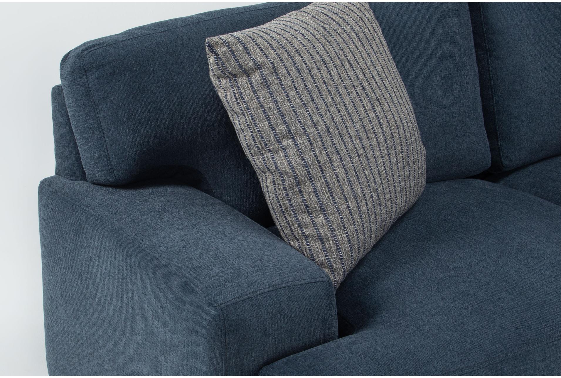 aidan vi modular blue fabric 2 piece 111" sectional with right arm facing chaise | loose reversible back 12 aidan vi modular blue fabric 2 piece 111" sectional with right arm facing chaise | loose reversible back