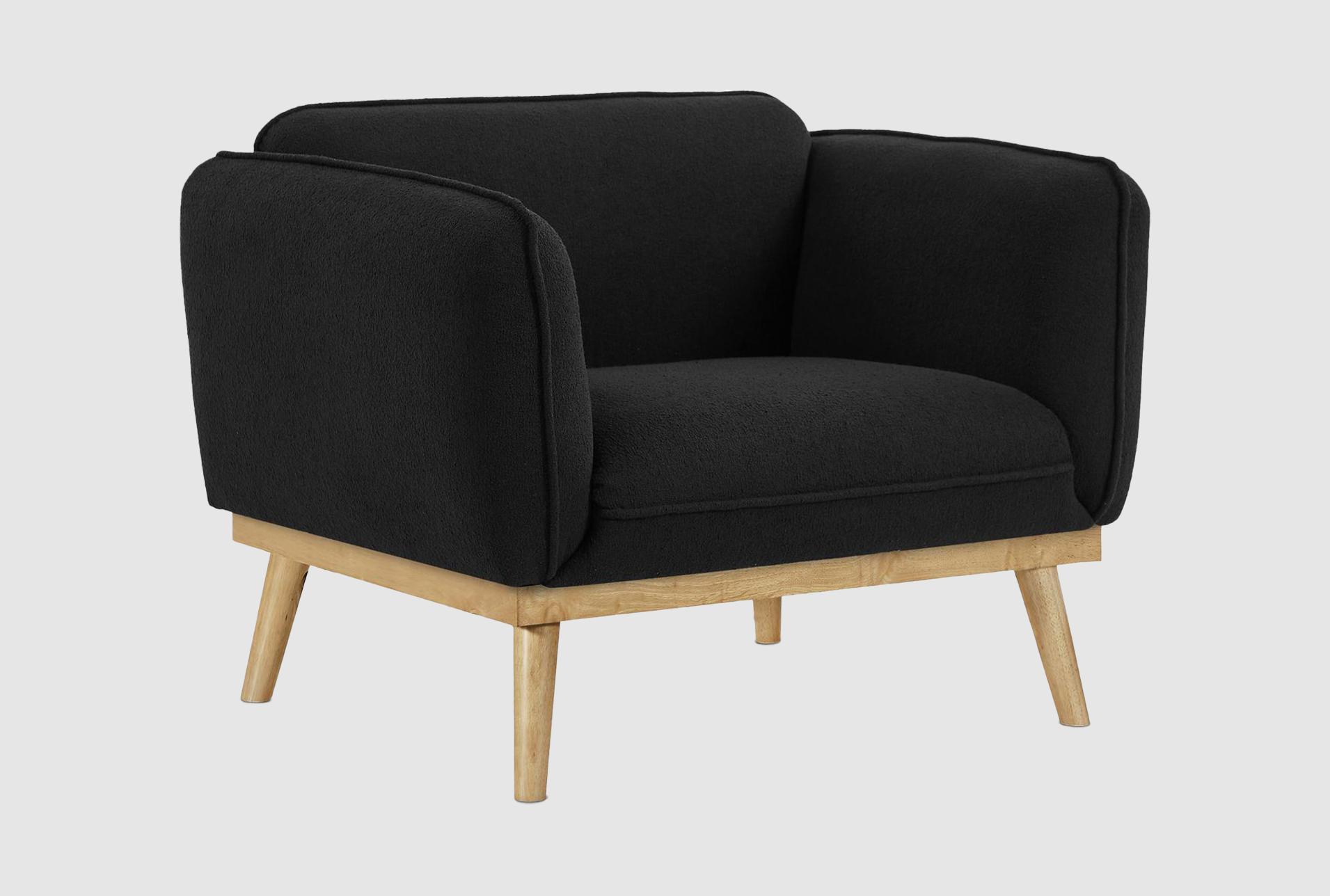nolita black boucle fabric chair 1 nolita black boucle fabric chair