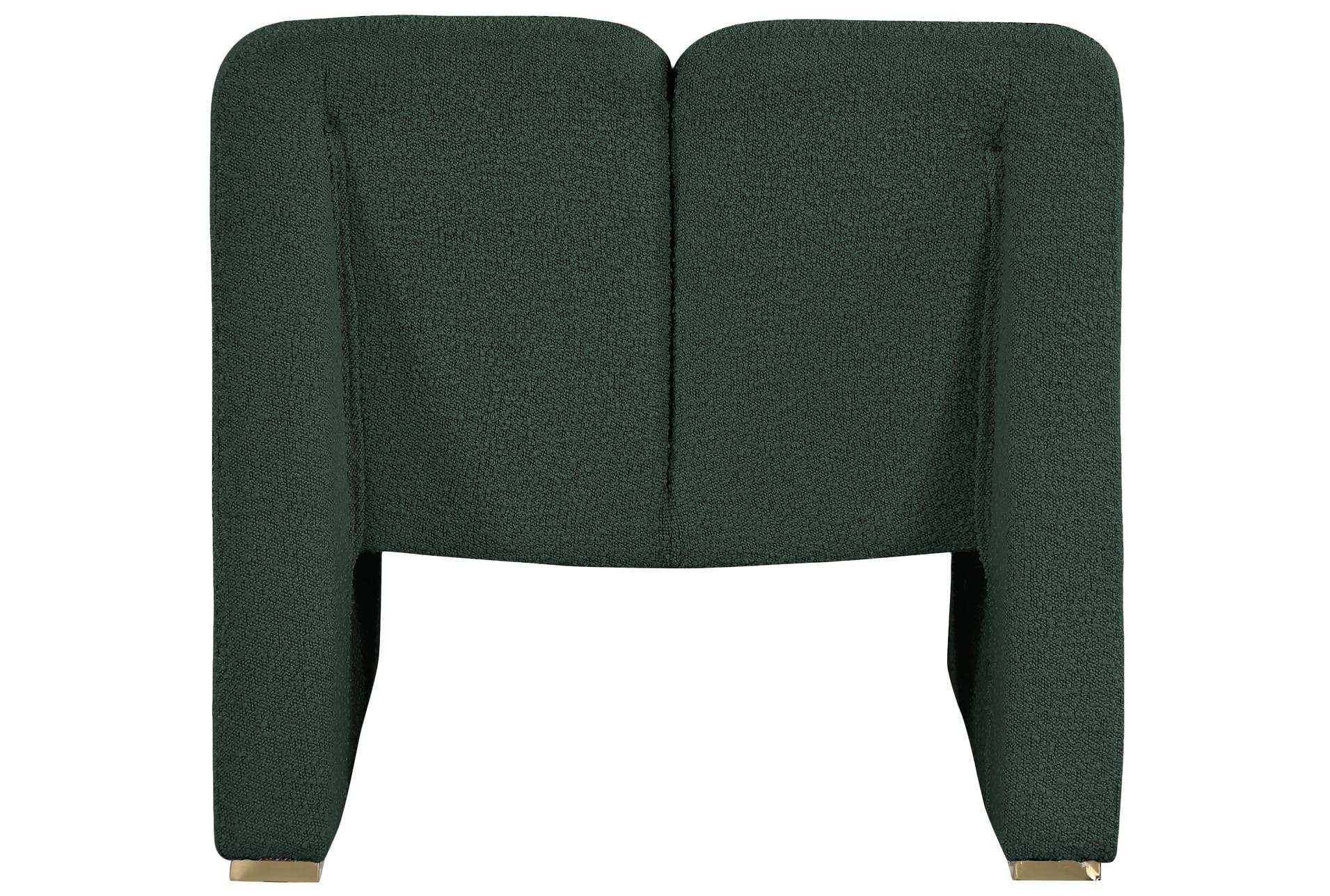 alta green boucle fabric accent chair | armless 11 alta green boucle fabric accent chair | armless