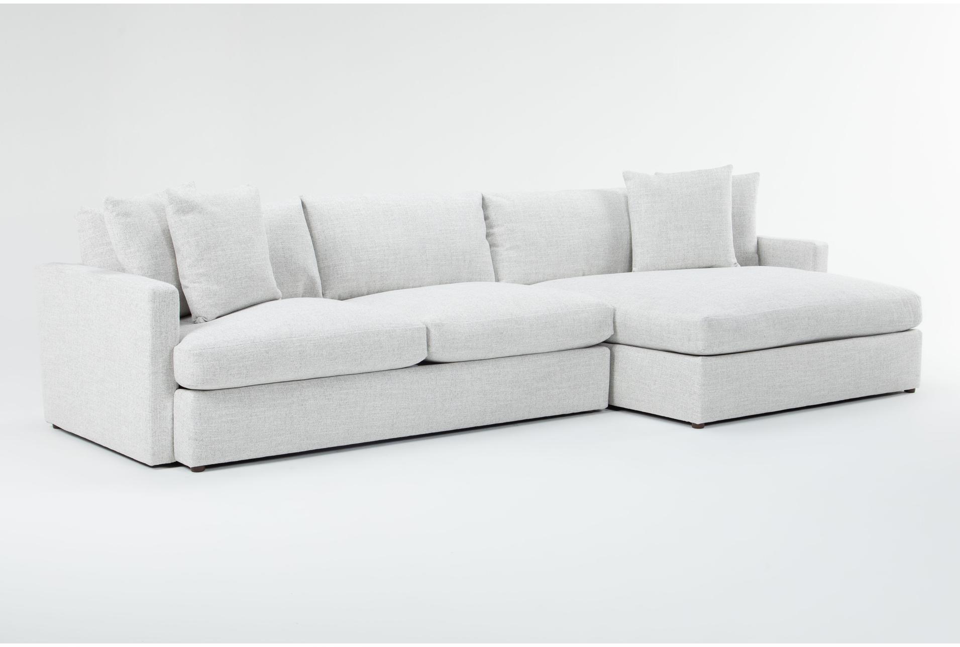 grand down iii 139" beige grey fabric 2 piece sectional with right arm facing oversized chaise | reversible 1 grand down iii 139" beige grey fabric 2 piece sectional with right arm facing oversized chaise | reversible