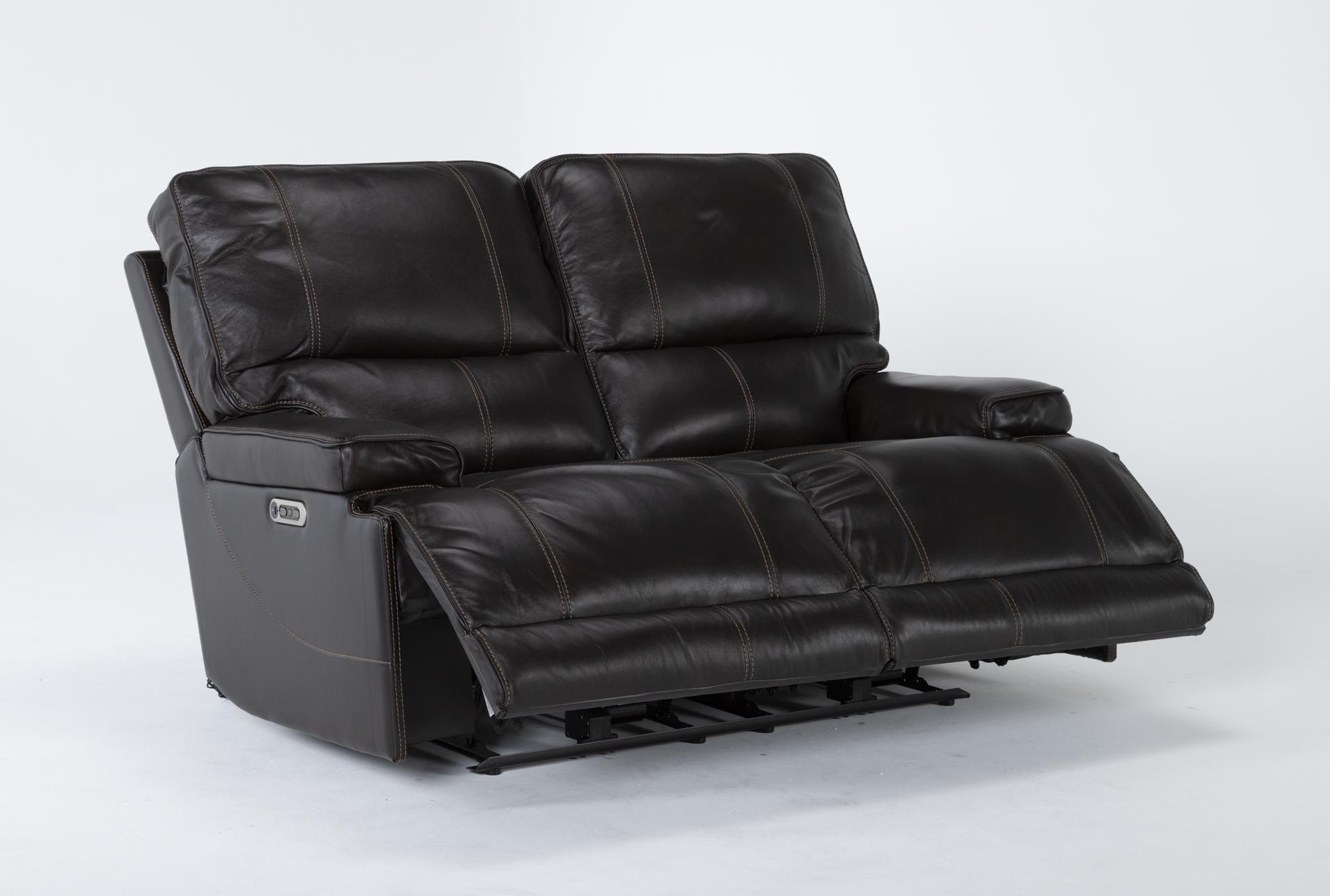 watkins coffee leather 65" power cordless reclining loveseat with power headrest & usb 13 watkins coffee leather 65" power cordless reclining loveseat with power headrest & usb