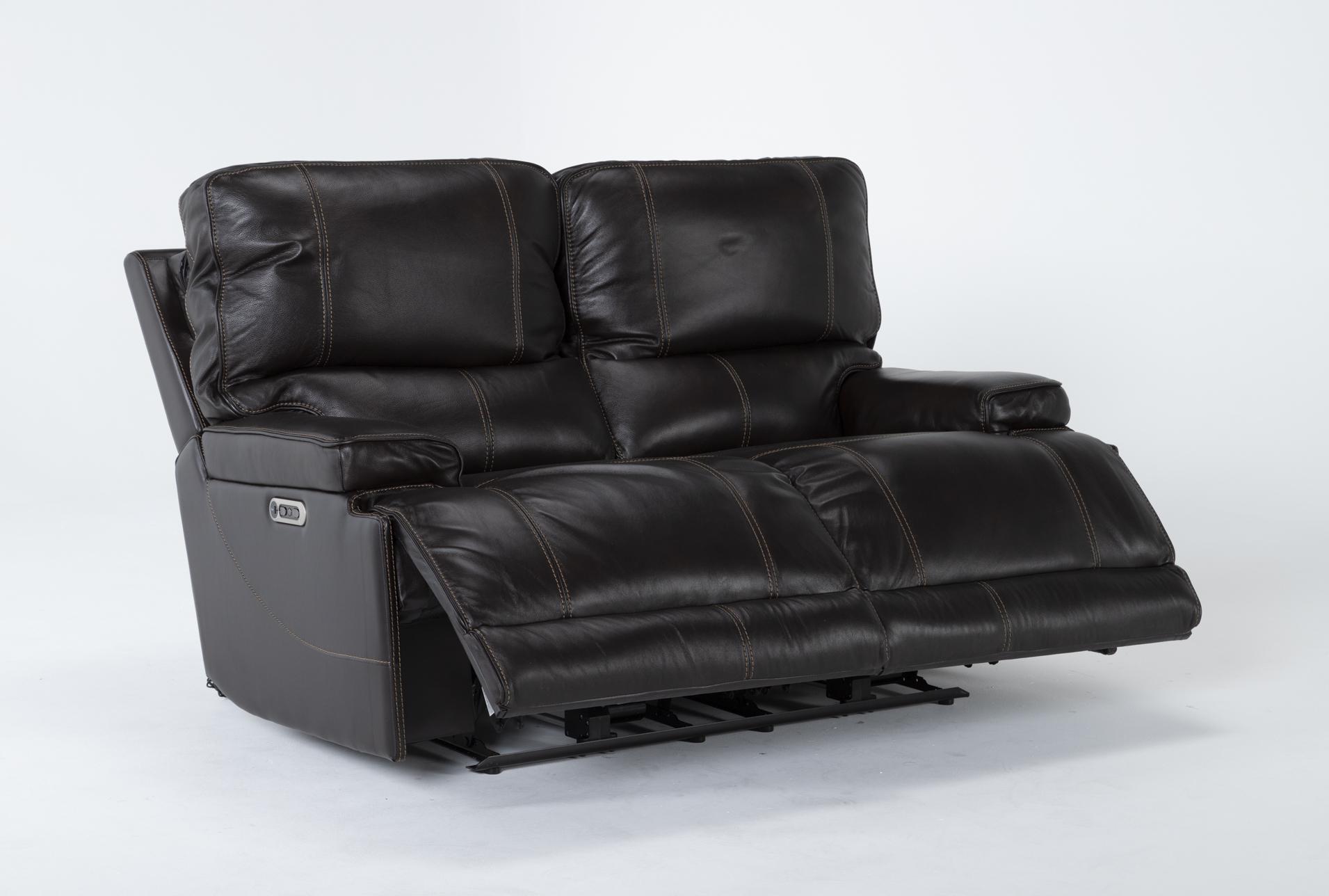 watkins coffee leather 65" power cordless reclining loveseat with power headrest & usb 14 watkins coffee leather 65" power cordless reclining loveseat with power headrest & usb