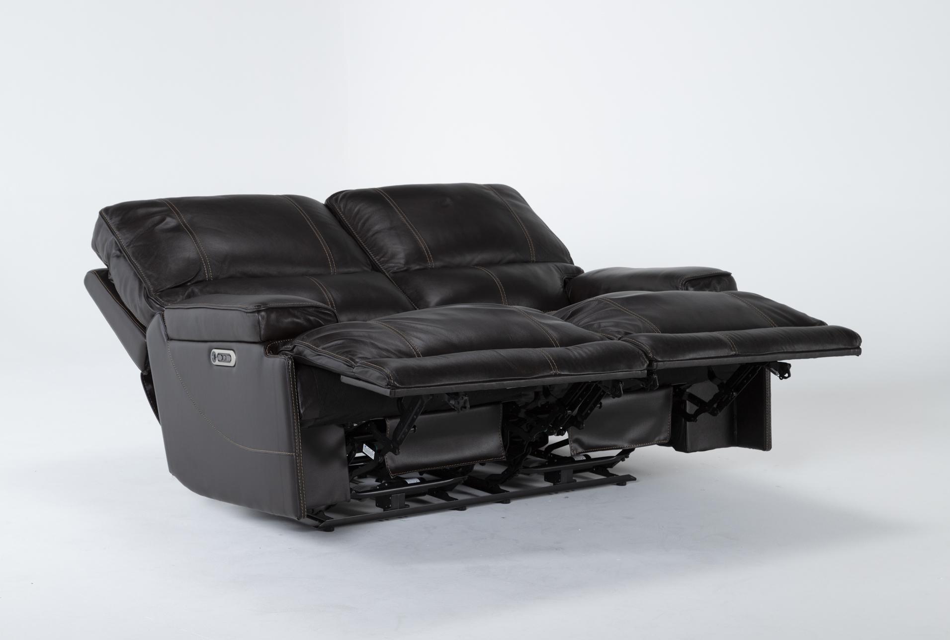 watkins coffee leather 65" power cordless reclining loveseat with power headrest & usb 15 watkins coffee leather 65" power cordless reclining loveseat with power headrest & usb