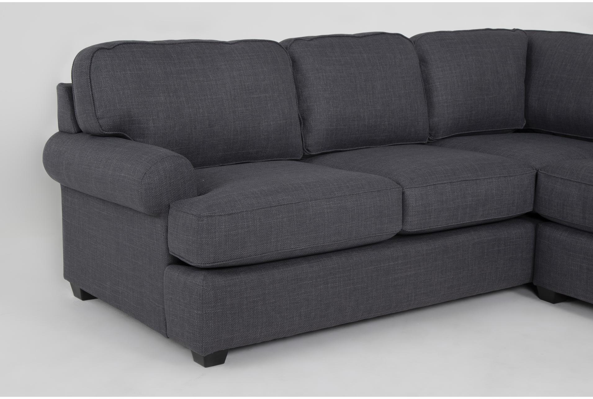 hampstead ii blue 140" 2 piece sectional with right arm facing sofa & ottoman | loose reversible back 8 hampstead ii blue 140" 2 piece sectional with right arm facing sofa & ottoman | loose reversible back