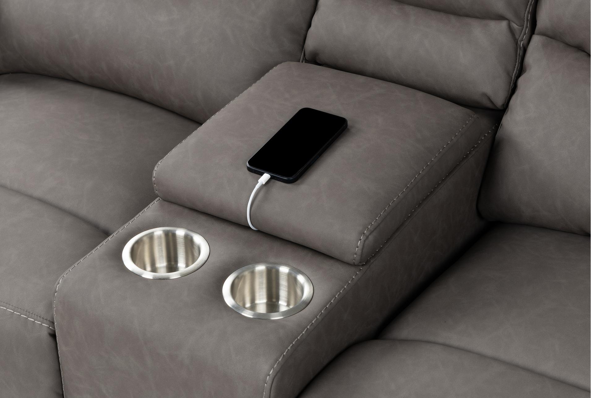 casimir charcoal fabric 71" manual reclining console loveseat 27 casimir charcoal fabric 71" manual reclining console loveseat