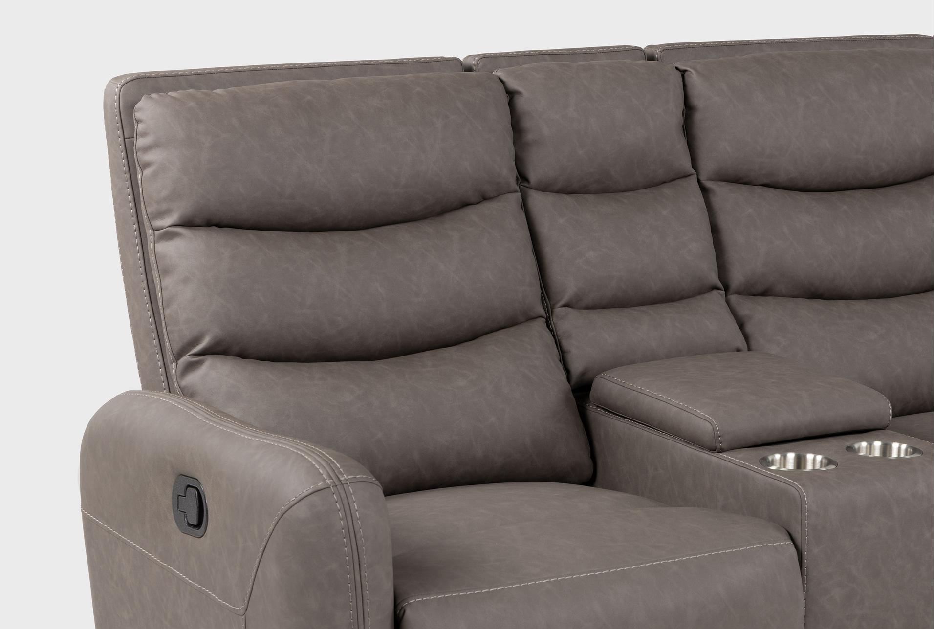 casimir charcoal fabric 71" manual reclining console loveseat 29 casimir charcoal fabric 71" manual reclining console loveseat