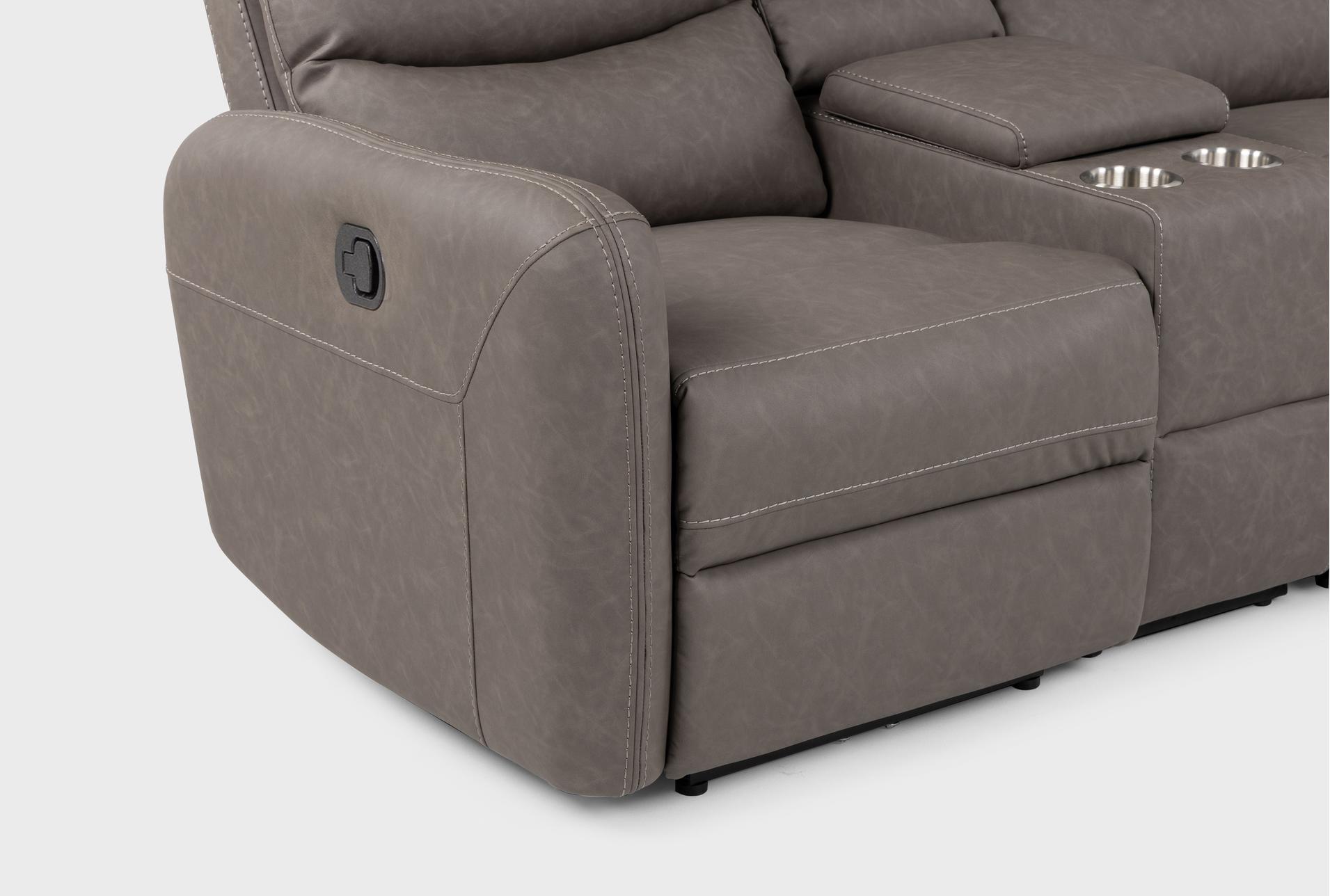 casimir charcoal fabric 71" manual reclining console loveseat 30 casimir charcoal fabric 71" manual reclining console loveseat