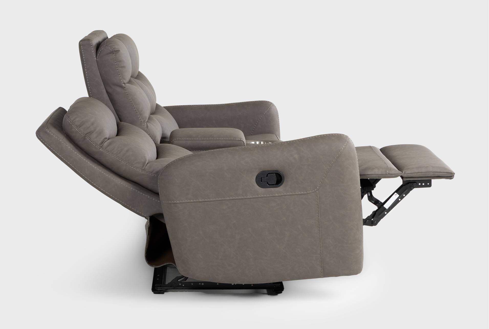 casimir charcoal fabric 71" manual reclining console loveseat 25 casimir charcoal fabric 71" manual reclining console loveseat