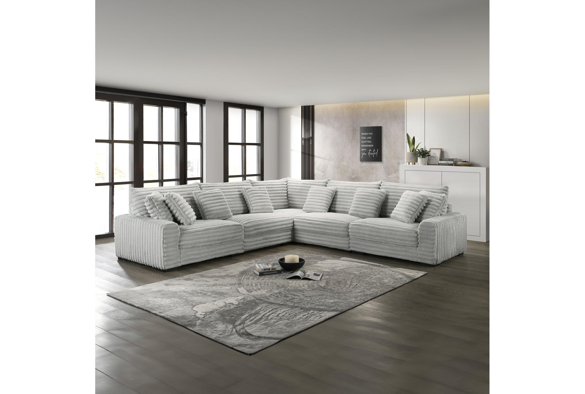 faye grey 5 piece sectional 4 faye grey 5 piece sectional
