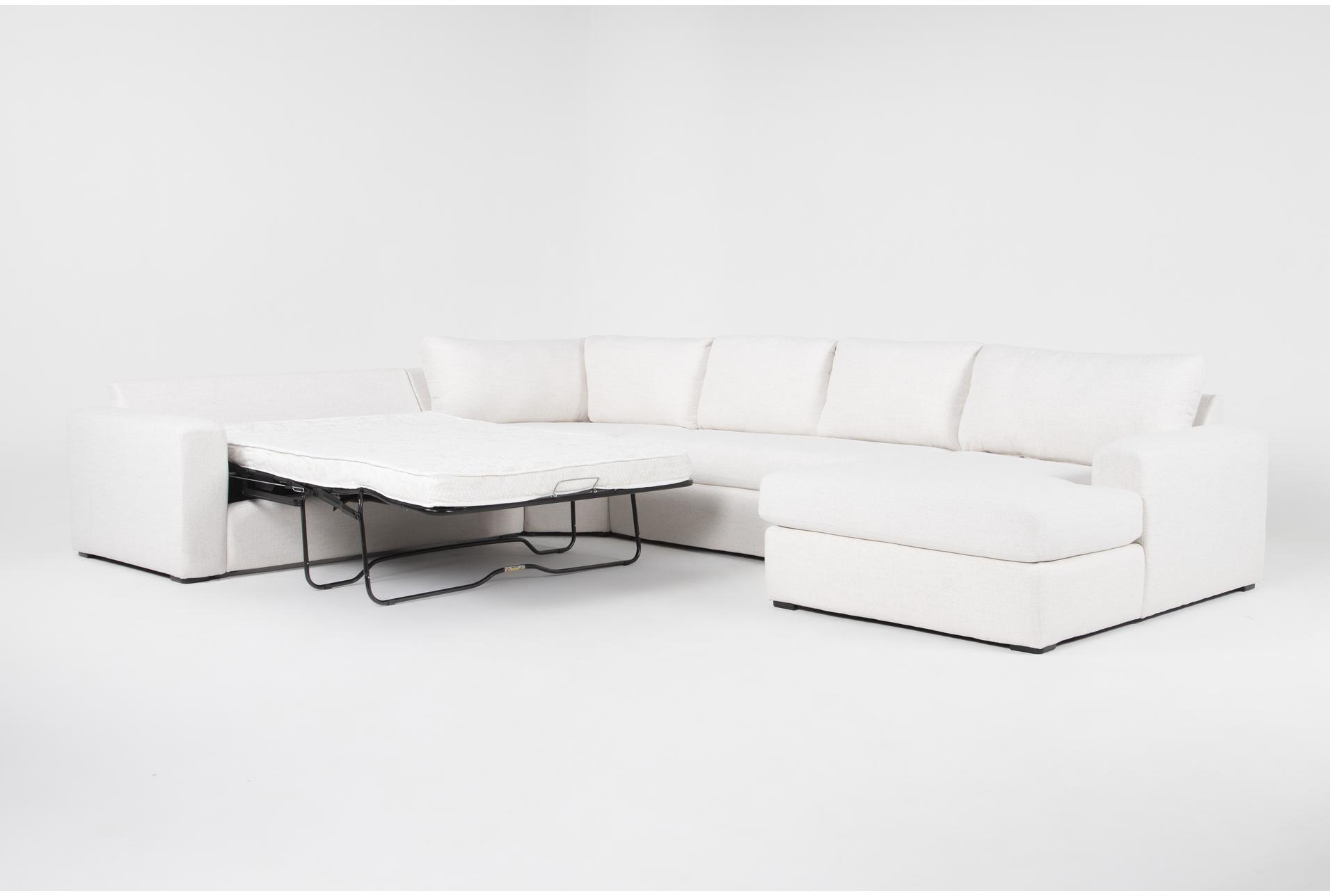 isabella ii cream beige 157" 4 piece full sleeper sectional with right arm facing chaise & wedge corner | fabric 10 isabella ii cream beige 157" 4 piece full sleeper sectional with right arm facing chaise & wedge corner | fabric