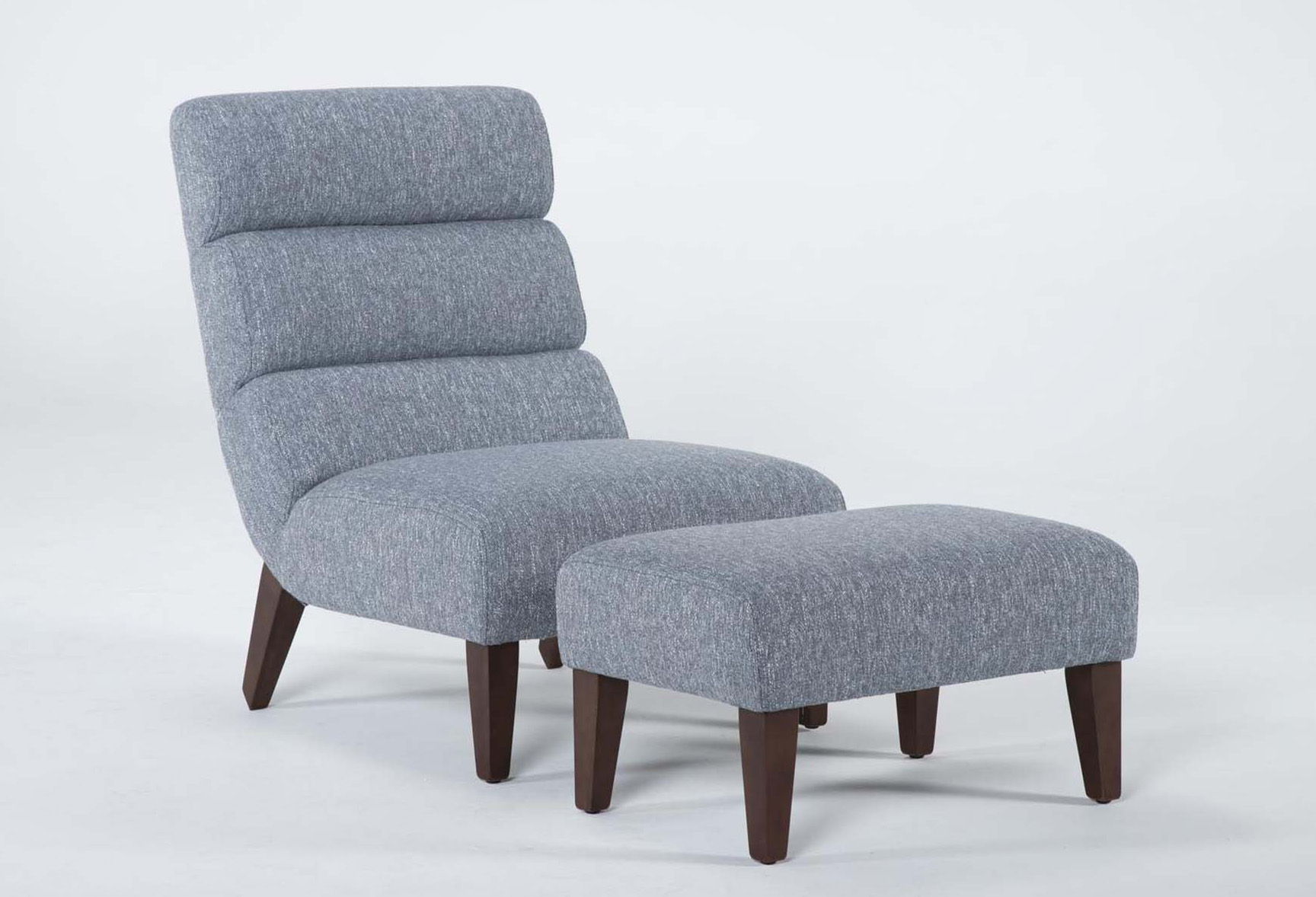 lucca blue fabric accent chair & ottoman | reading | lounge | armless 1 lucca blue fabric accent chair & ottoman | reading | lounge | armless