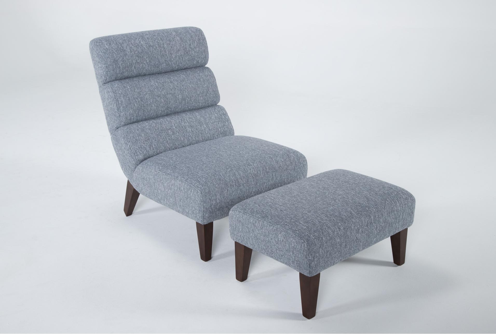 lucca blue fabric accent chair & ottoman | reading | lounge | armless 10 lucca blue fabric accent chair & ottoman | reading | lounge | armless