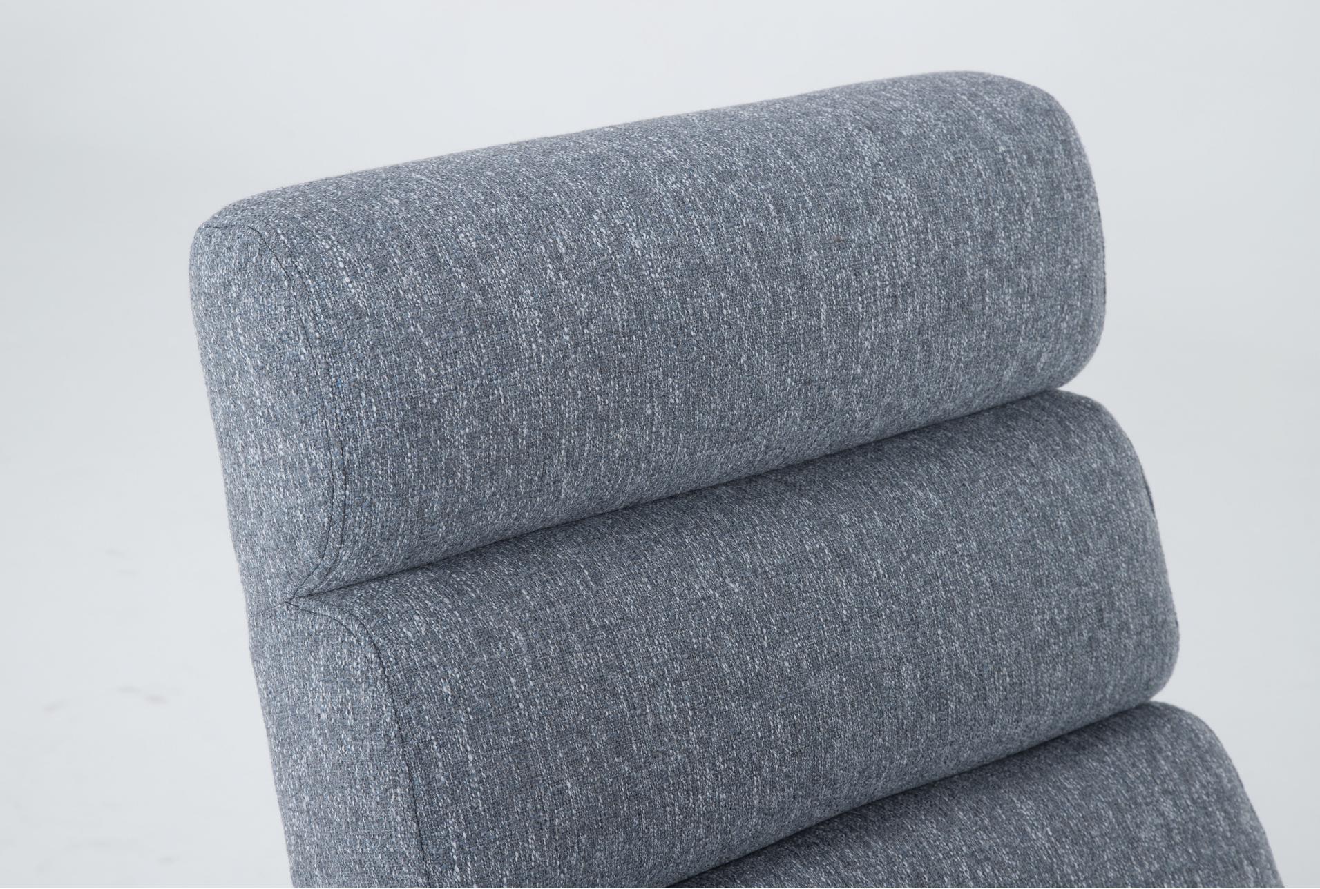 lucca blue fabric accent chair & ottoman | reading | lounge | armless 11 lucca blue fabric accent chair & ottoman | reading | lounge | armless