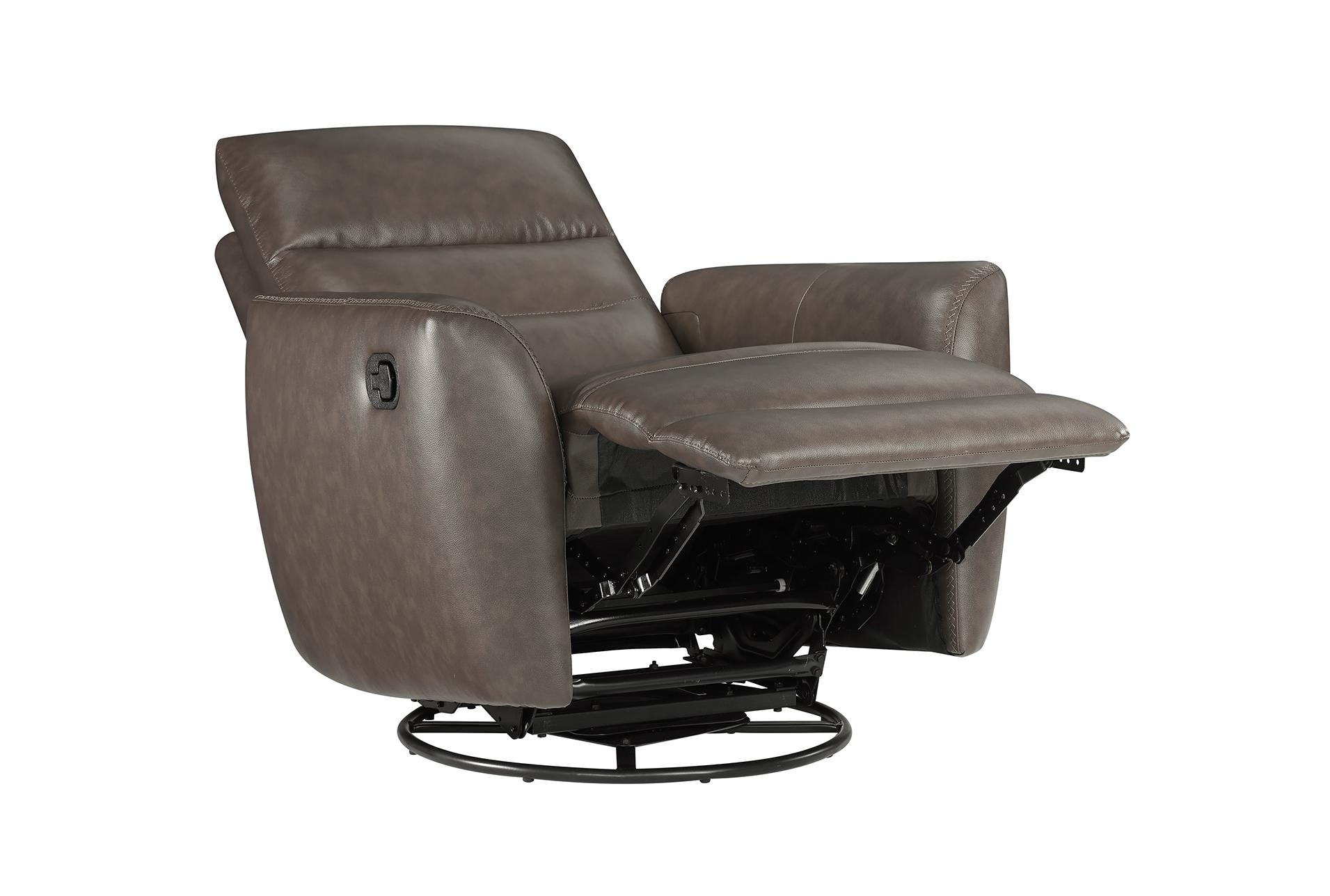 jerita dark brown 36" swivel glider reclining chair 13 jerita dark brown 36" swivel glider reclining chair