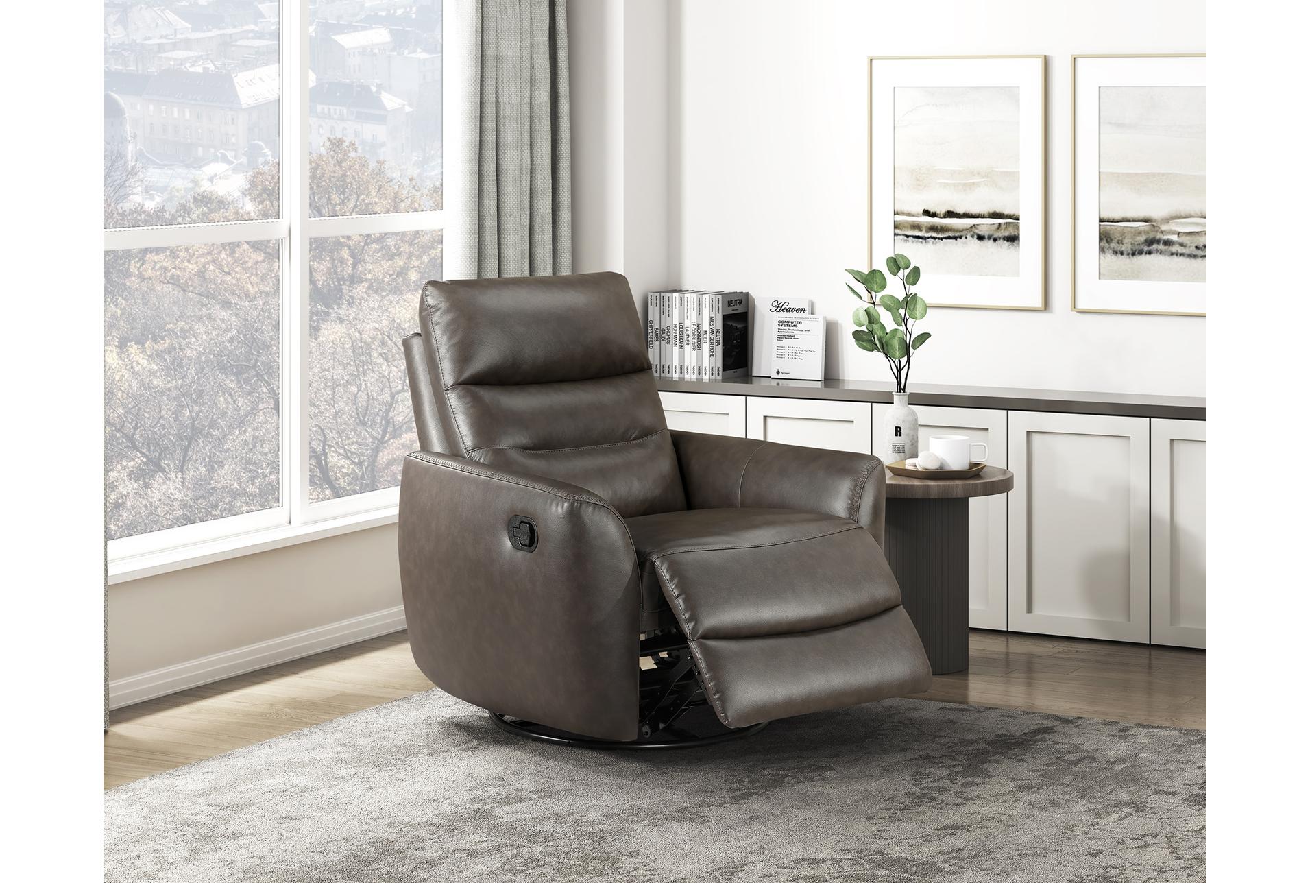 jerita dark brown 36" swivel glider reclining chair 18 jerita dark brown 36" swivel glider reclining chair