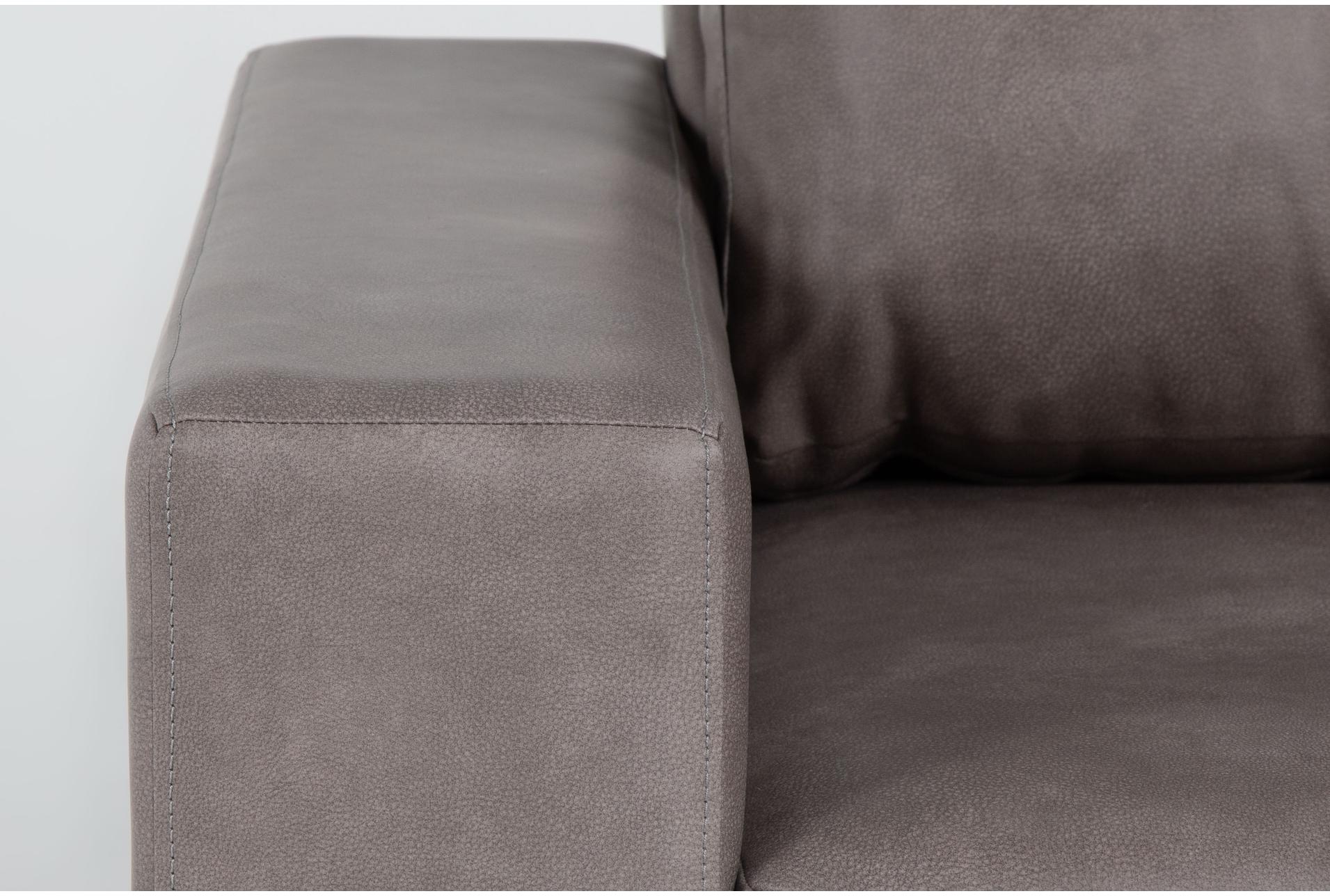 sebastian taupe brown faux leather 140" 3 piece convertible sectional with right arm facing storage chaise | fabric 16 sebastian taupe brown faux leather 140" 3 piece convertible sectional with right arm facing storage chaise | fabric