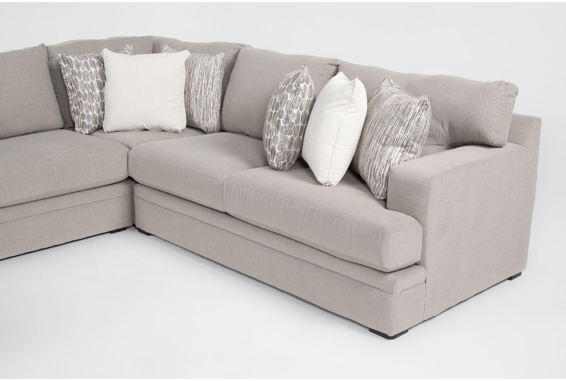 anacapa cement grey 141" 4 piece full sleeper sectional with left arm facing chaise 13 anacapa cement grey 141" 4 piece full sleeper sectional with left arm facing chaise