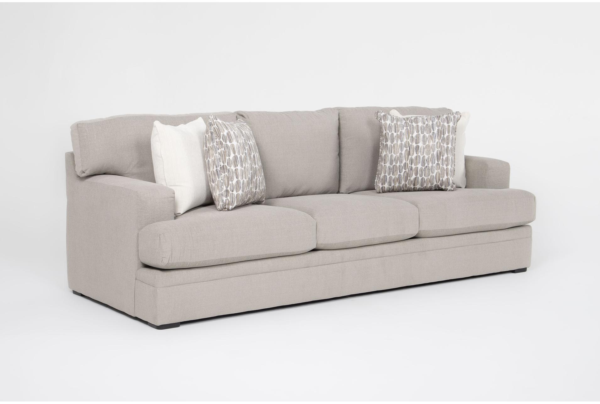 anacapa cement grey fabric 97" sofa | loose reversible back 7 anacapa cement grey fabric 97" sofa | loose reversible back