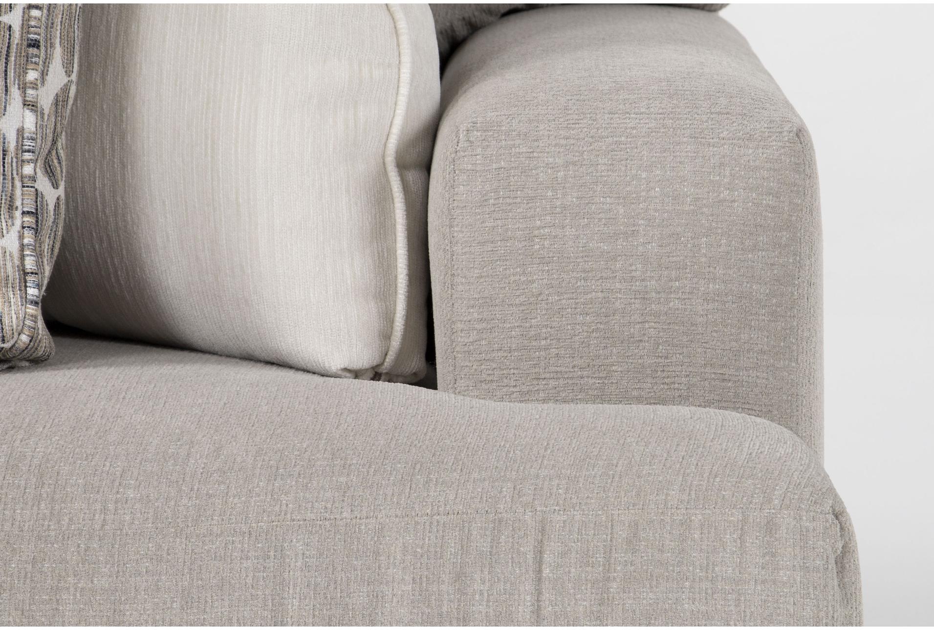 anacapa cement grey fabric 97" sofa | loose reversible back 8 anacapa cement grey fabric 97" sofa | loose reversible back