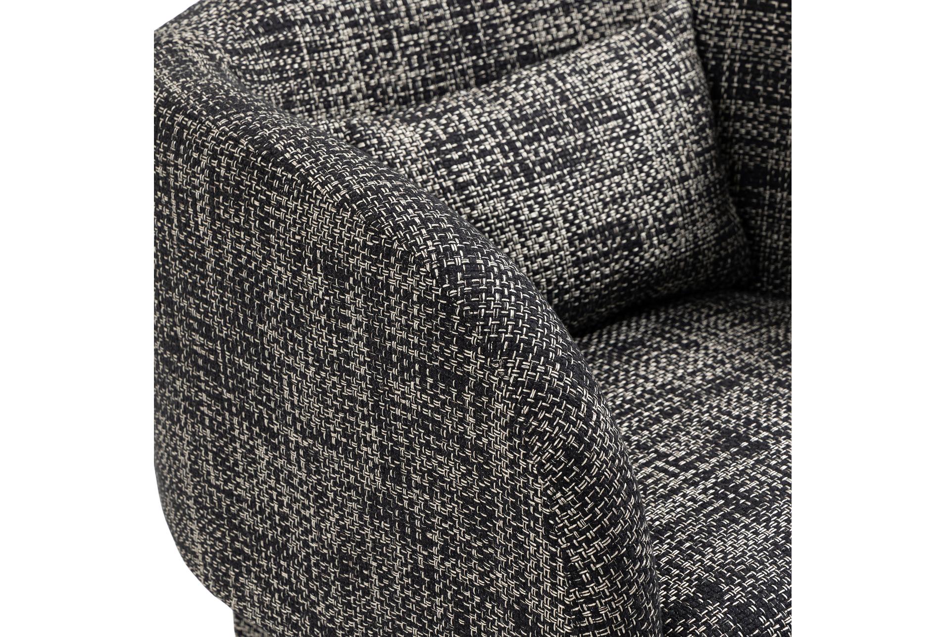 sawyer black weaved polyester fabric accent chair | with arms 13 sawyer black weaved polyester fabric accent chair | with arms