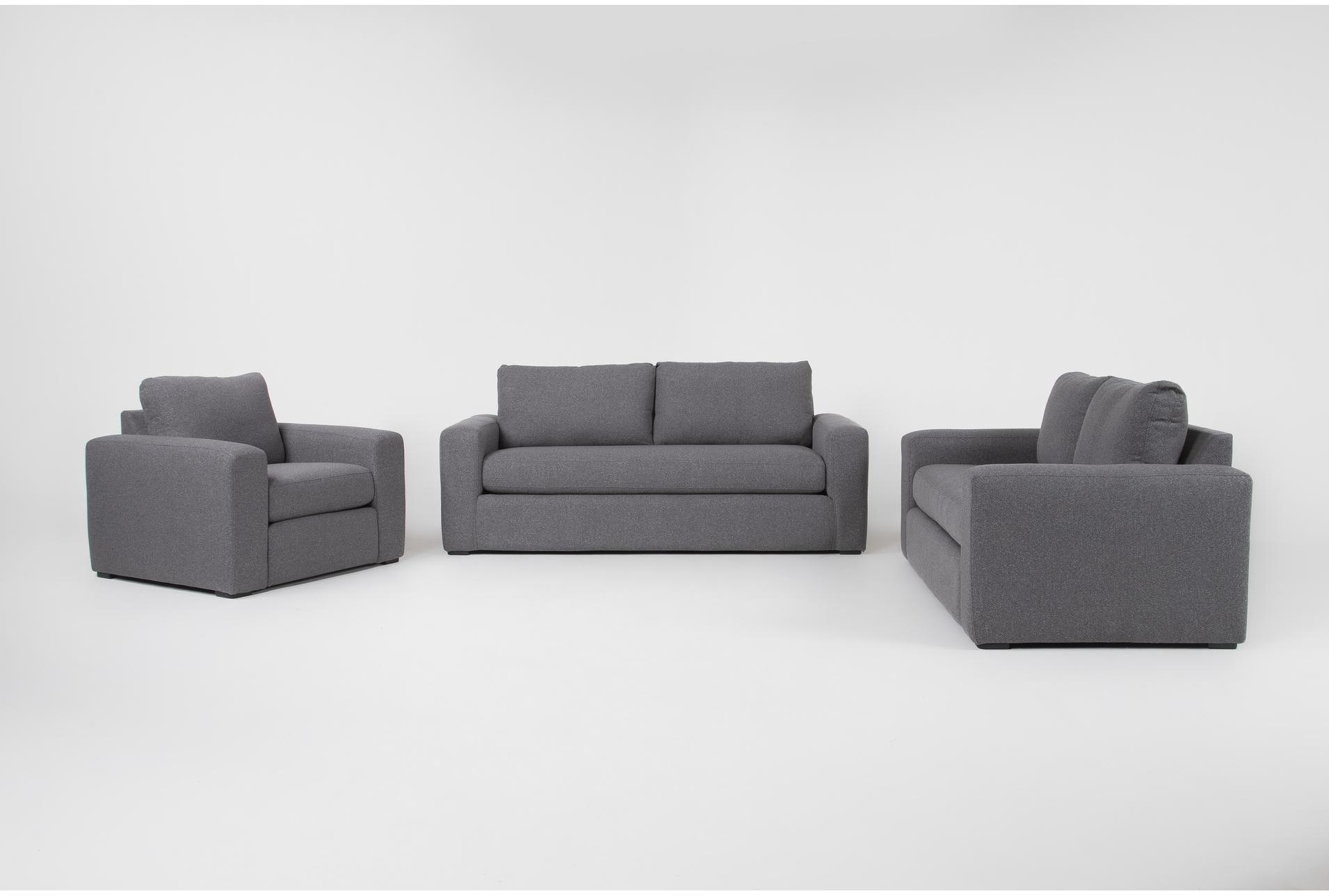 isabella ii charcoal 3 piece condo sofa|loveseat|chair set 1 isabella ii charcoal 3 piece condo sofa|loveseat|chair set