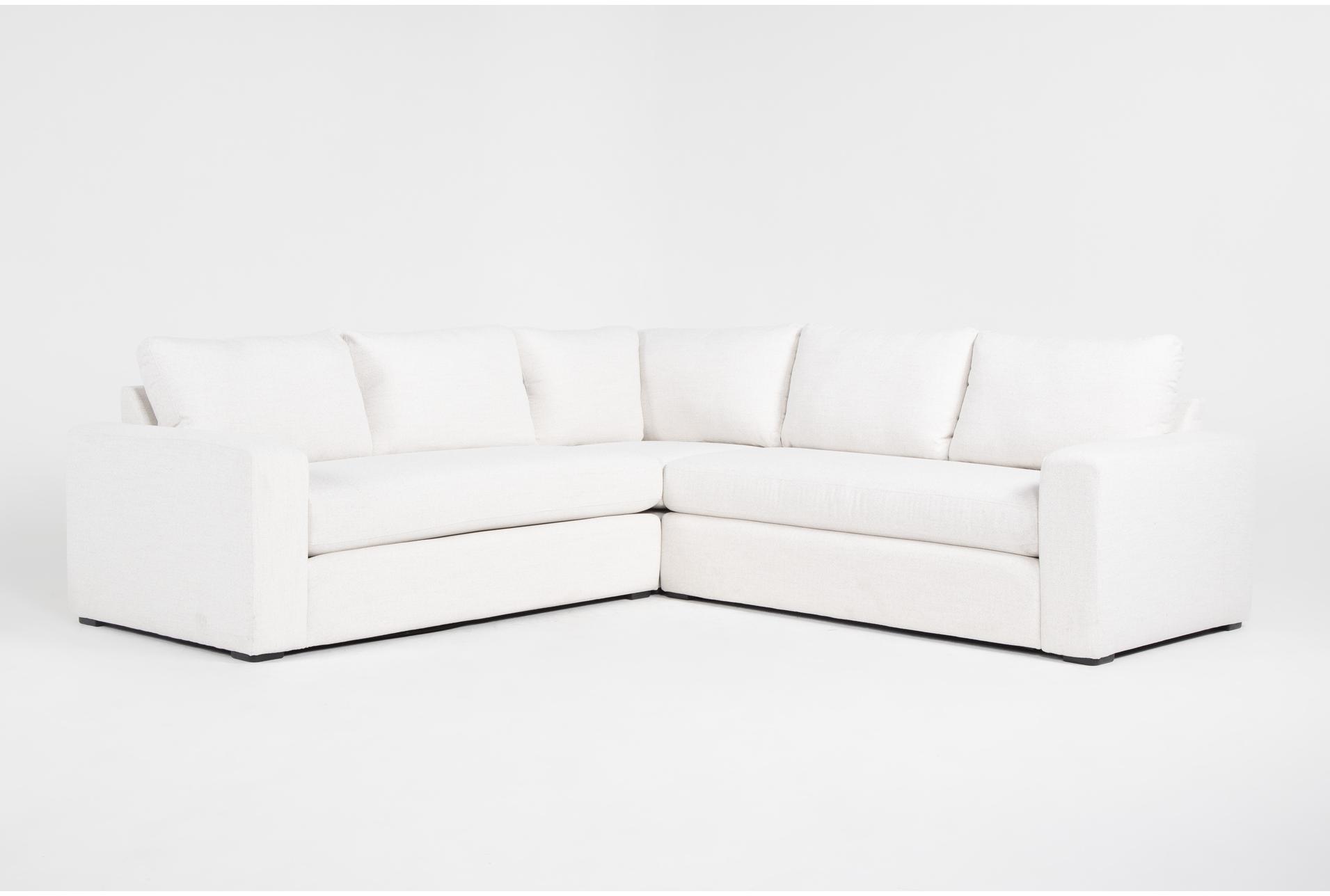 isabella ii cream beige 108" 3 piece sectional with right arm facing full sleeper | symmetrical | fabric 1 isabella ii cream beige 108" 3 piece sectional with right arm facing full sleeper | symmetrical | fabric
