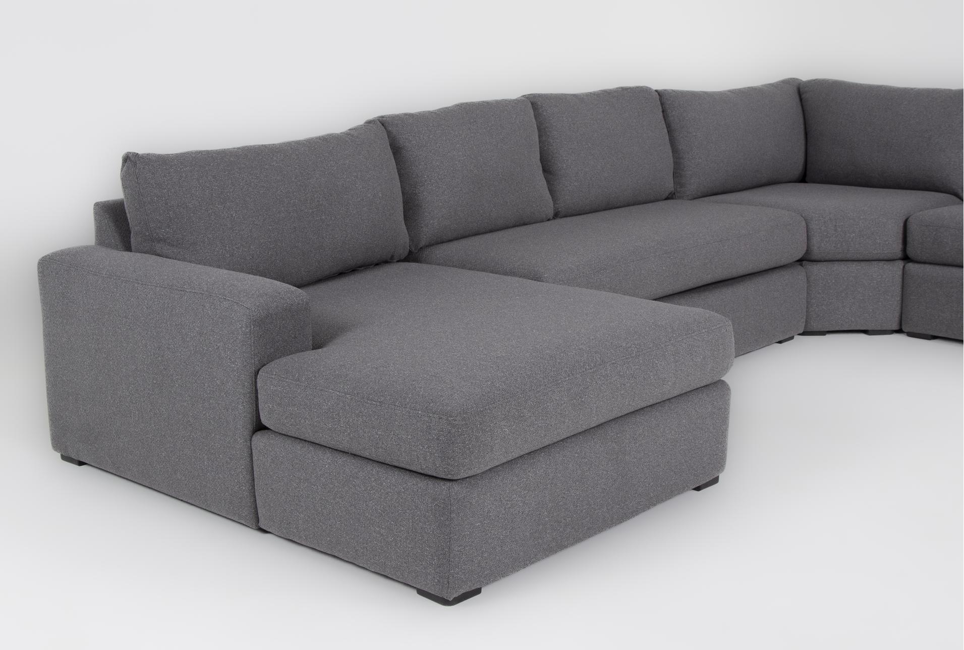isabella ii charcoal 157" 4 piece sectional with left arm facing chaise wedge corner & ottoman 11 isabella ii charcoal 157" 4 piece sectional with left arm facing chaise wedge corner & ottoman