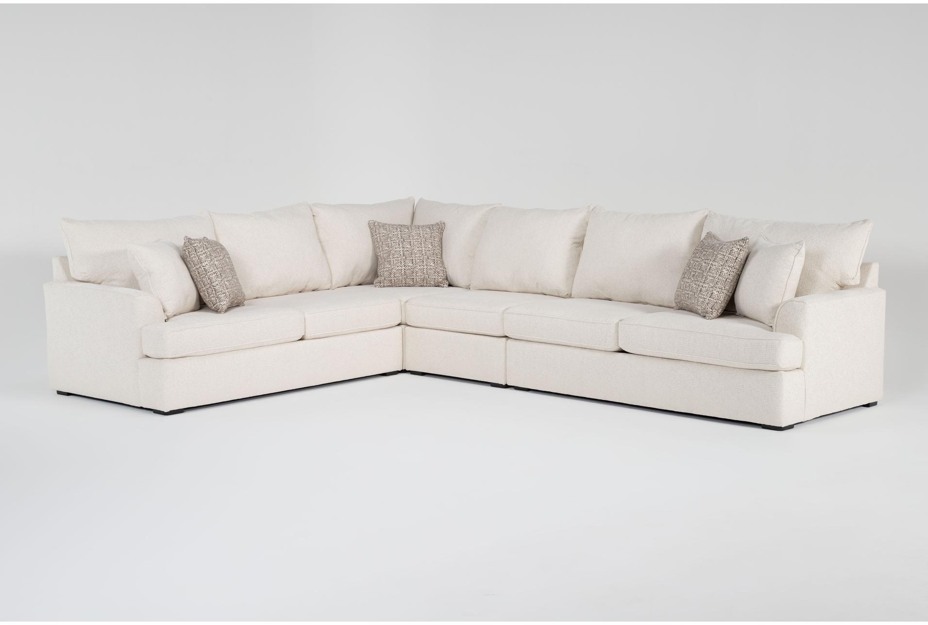 belinha ii opal white ivory fabric 140" modular 4 piece l-shaped sectional | reversible | track arms 1 belinha ii opal white ivory fabric 140" modular 4 piece l-shaped sectional | reversible | track arms