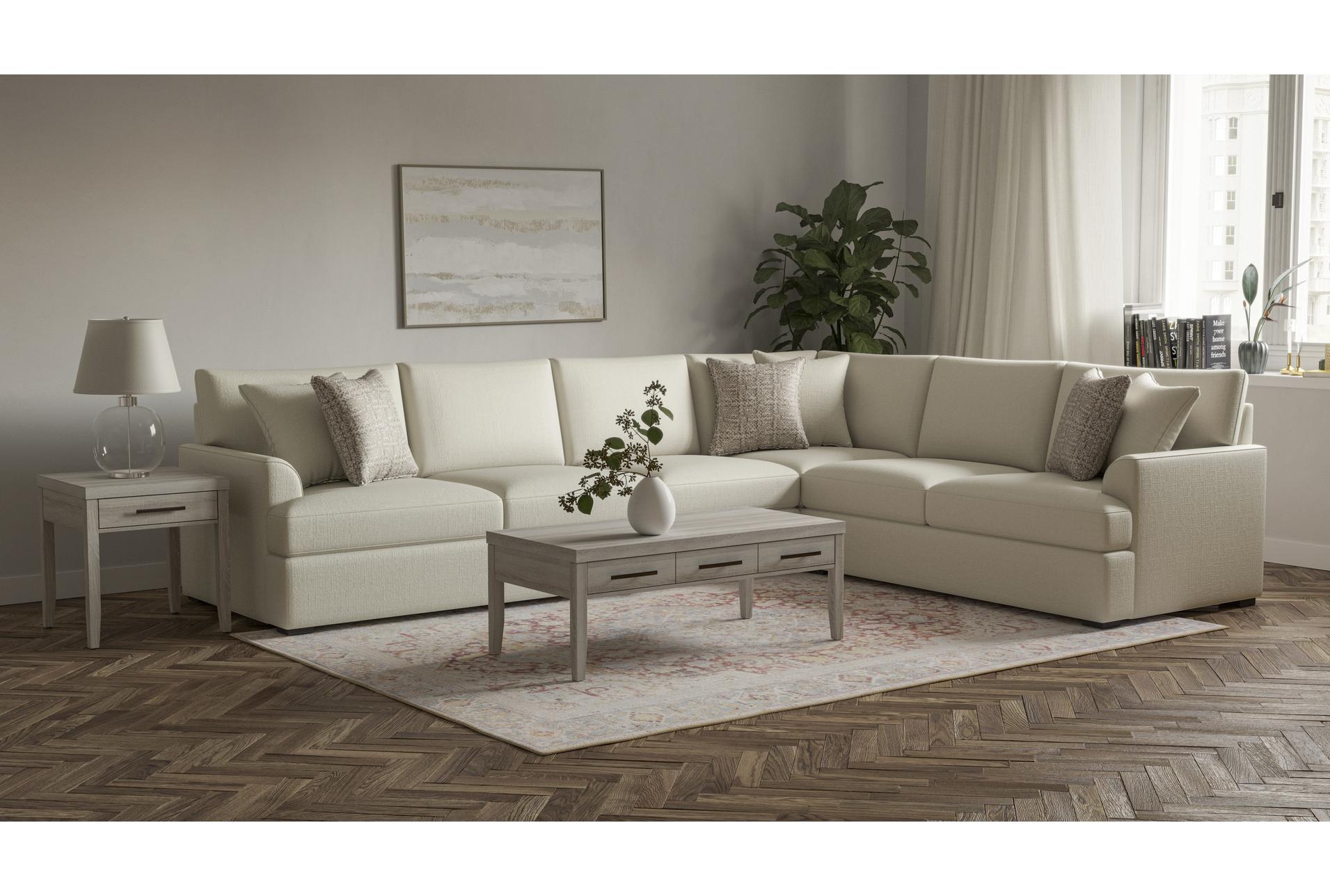belinha ii opal white ivory fabric 140" modular 4 piece l-shaped sectional | reversible | track arms 18 belinha ii opal white ivory fabric 140" modular 4 piece l-shaped sectional | reversible | track arms