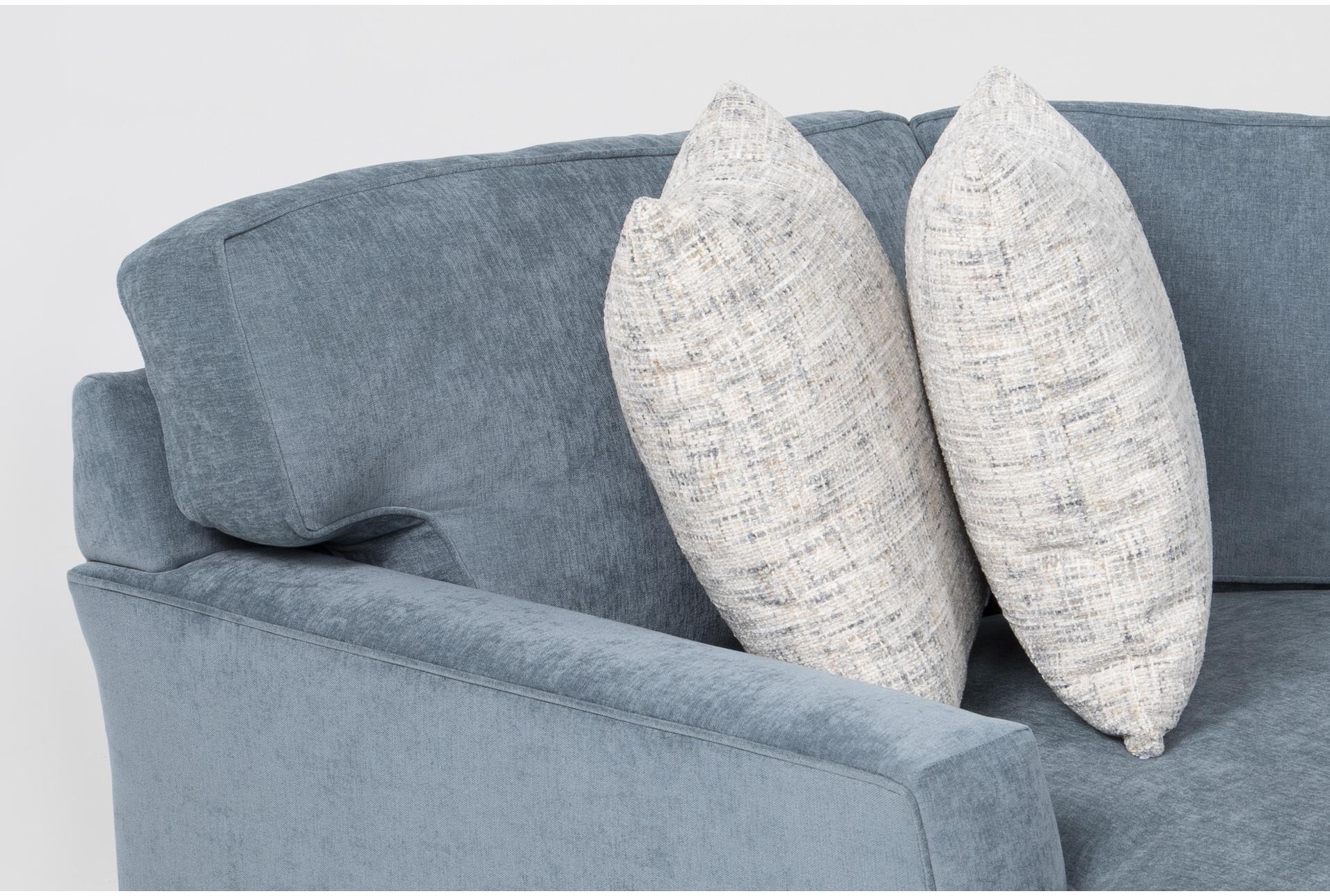 aspen jungle foam blue 3 piece 163" sectional with left arm facing cuddler chaise | fabric | loose reversible back 11 aspen jungle foam blue 3 piece 163" sectional with left arm facing cuddler chaise | fabric | loose reversible back