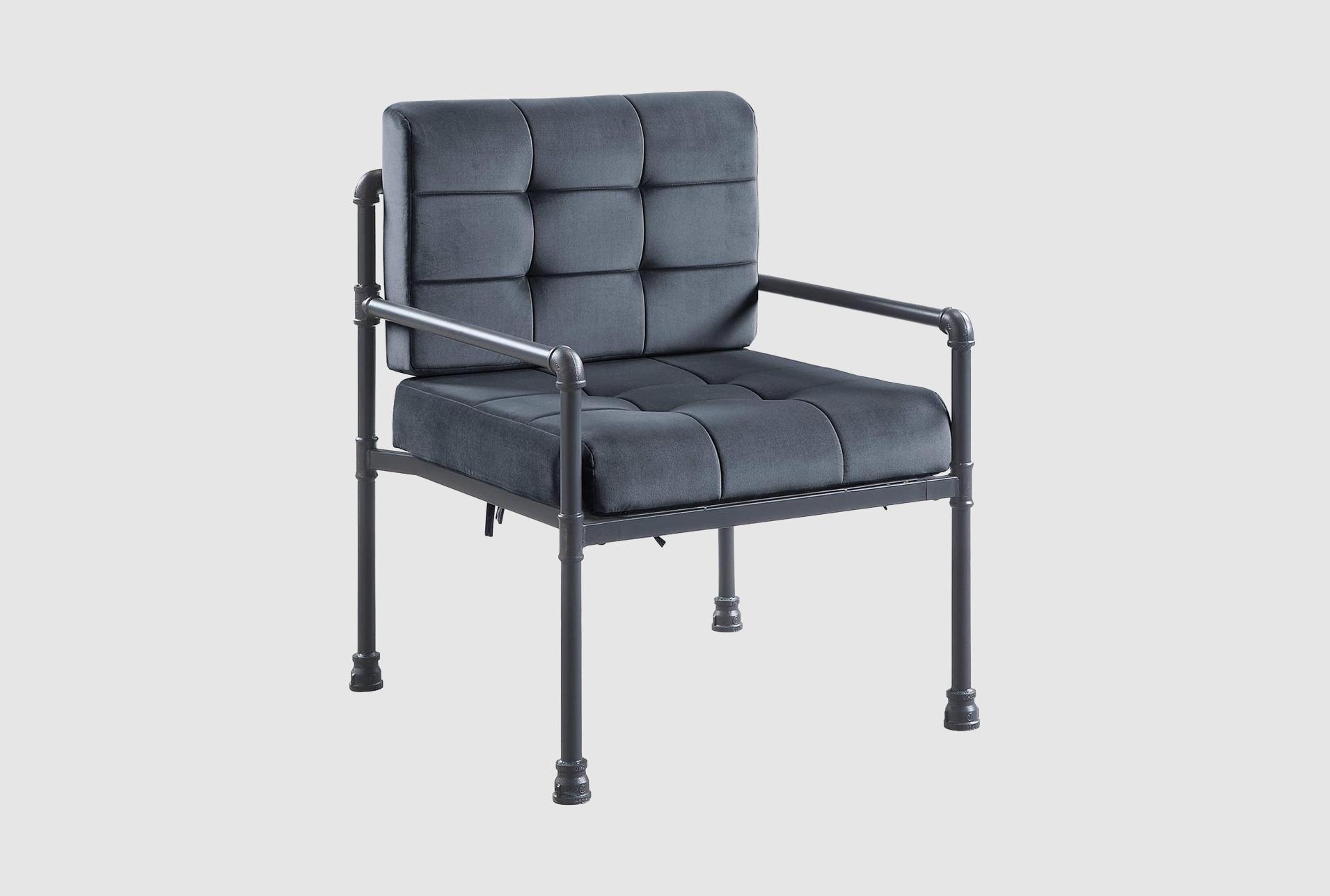 aubin grey velvet accent chair 1 aubin grey velvet accent chair