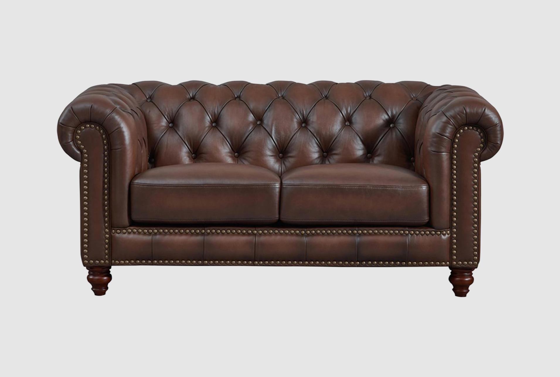 noelle brown top grain leather loveseat 1 noelle brown top grain leather loveseat