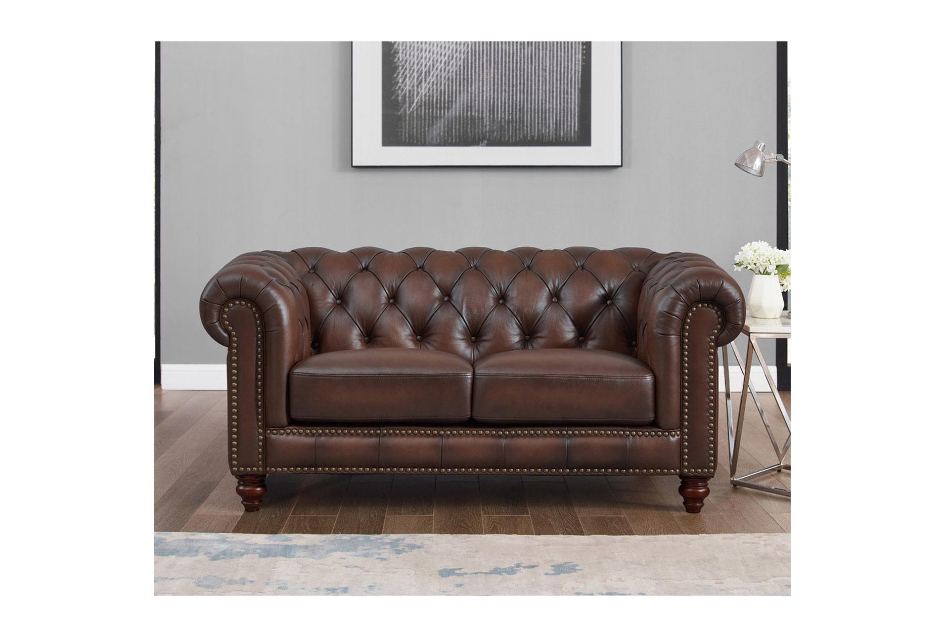 noelle brown top grain leather loveseat 10 noelle brown top grain leather loveseat