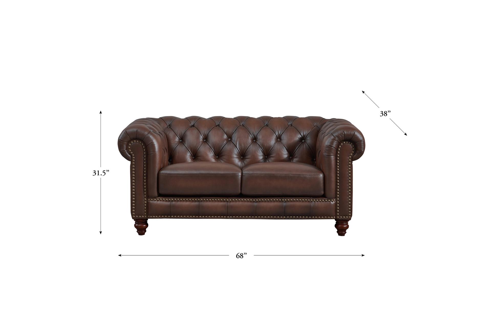 noelle brown top grain leather loveseat 14 noelle brown top grain leather loveseat