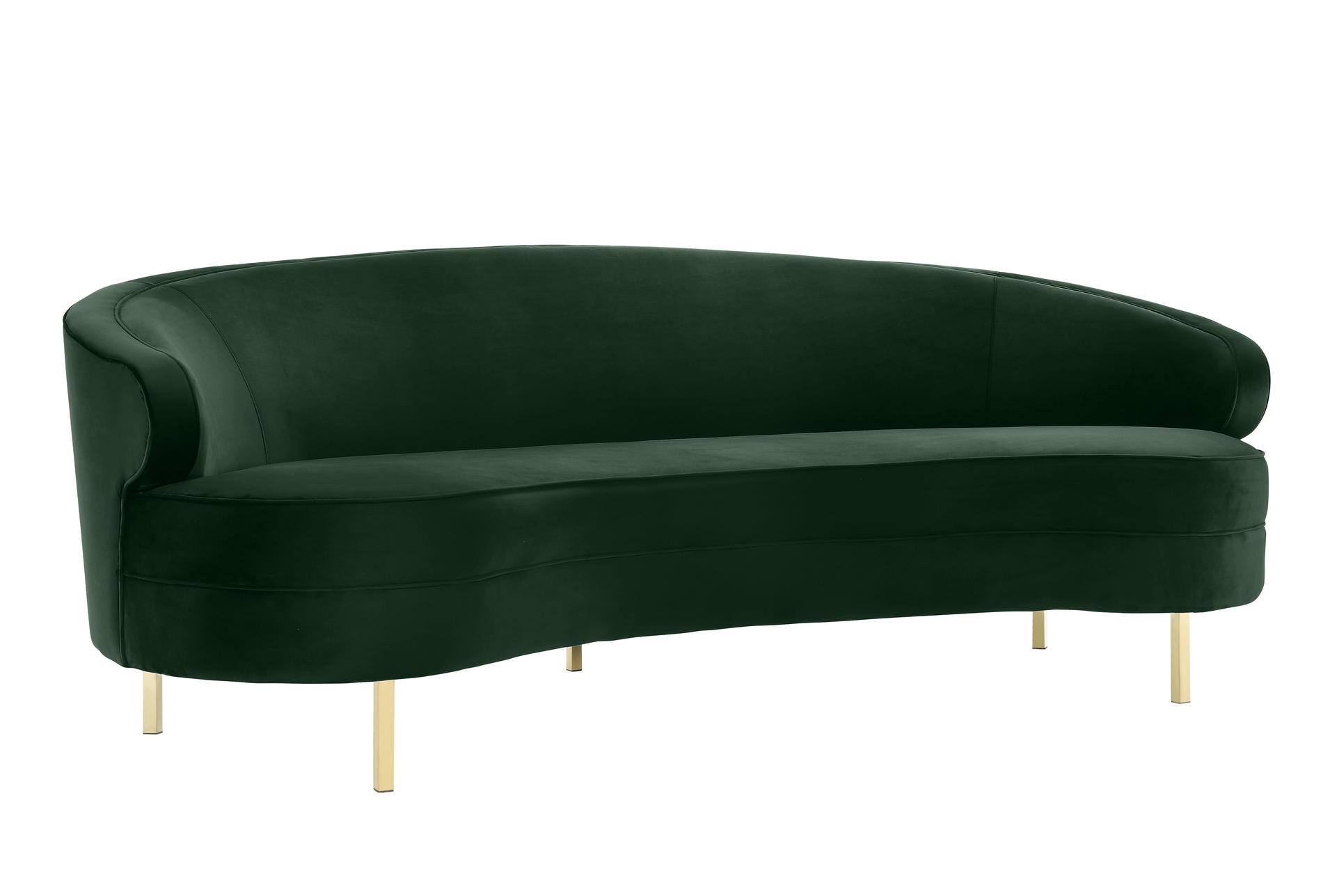 daphne green 90" velvet fabric sofa 10 daphne green 90" velvet fabric sofa